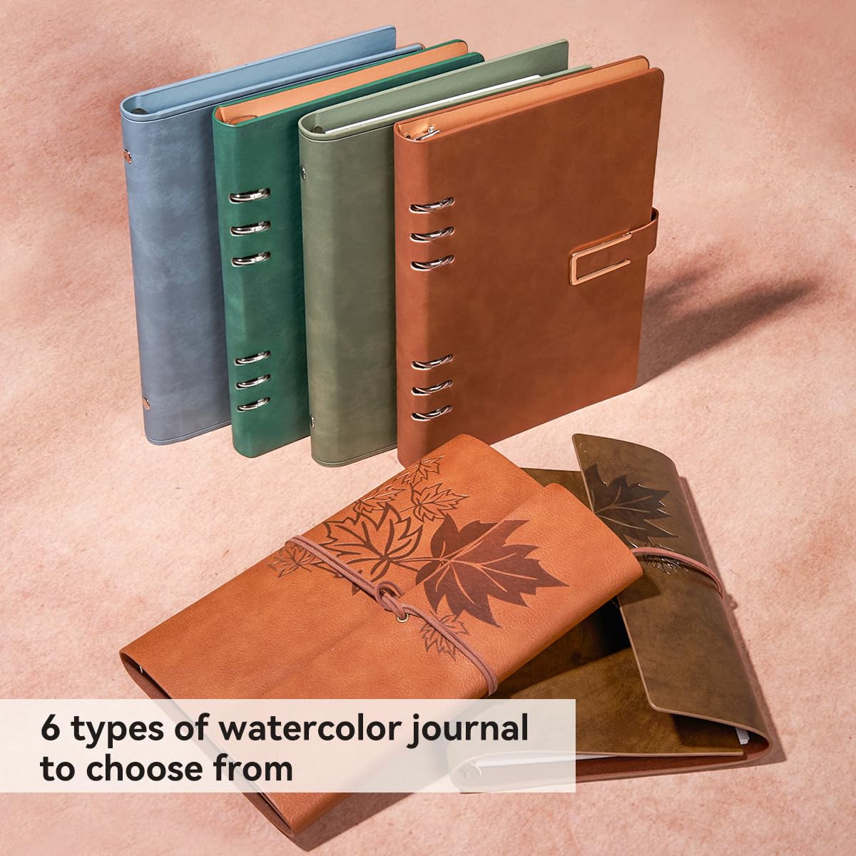 Lightwish Watercolor Sketchbook,100% Cotton Acid Free Watercolor Journal,300gsm/140lb Cold Press Watercolor Paper for Artists,Adults,Students,20 Sheets,9.25 * 6.3 Inches LIGHTWISH