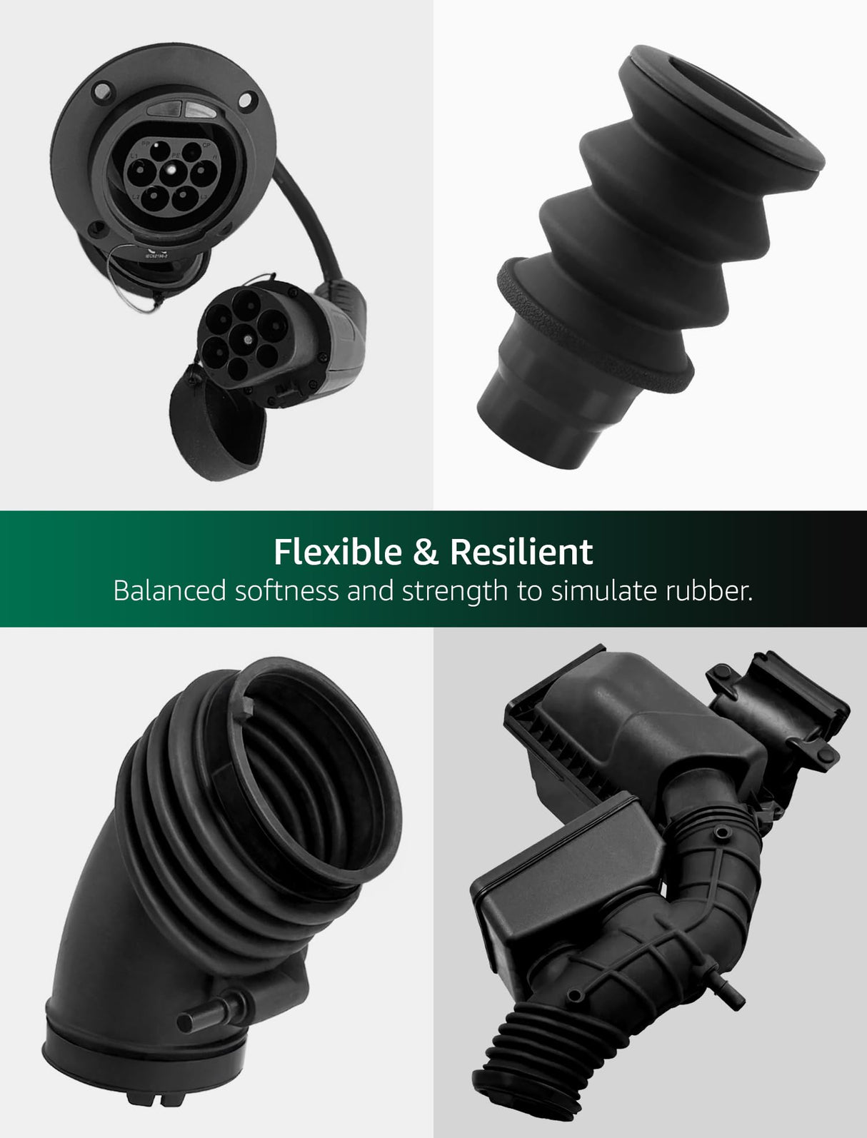 Superflex UL94 V-0, 3D Printer Resin, Flame-Retardant Parts Simulating Flexible Rubber 80A, Made in Korea by 3DMaterials (1000g, Clear) 3DMaterials