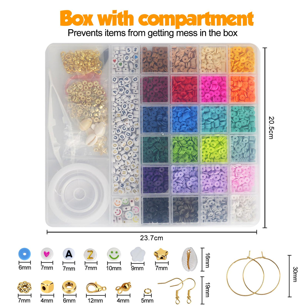 JQEEYGV 5500pcs Clay Beads Bracelet Making Kit 24 Colors Friendship Bracelet kit with Letter Beads DIY Arts and Crafts for Jewelry Set Beginners Gifts for Girls Ages 6-12 JQEEYGV