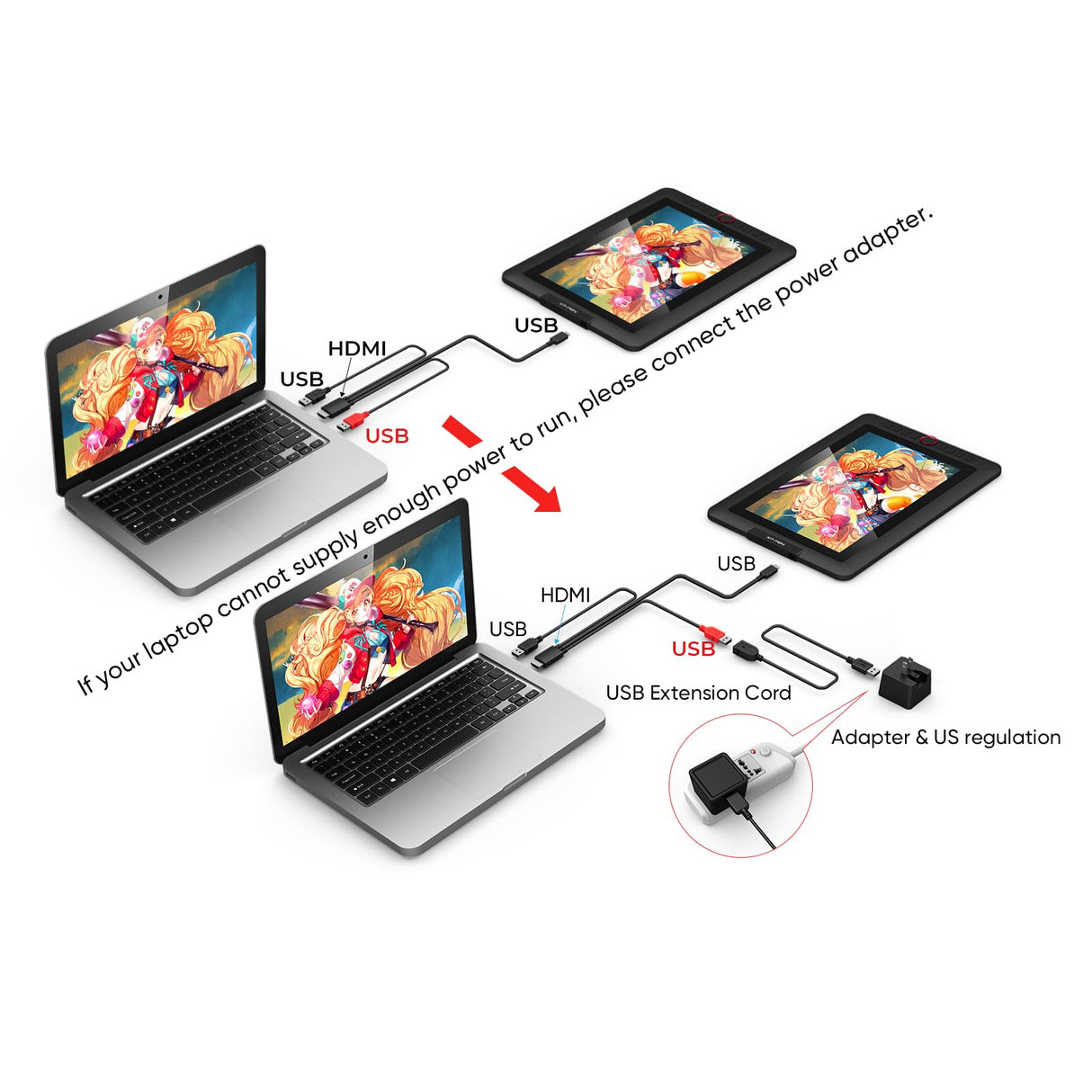 XPPen Drawing Tablet with Screen Full-Laminated Graphics Drawing Monitor Artist13.3 Pro Graphics Tablet with Adjustable Stand and 8 Shortcut Keys (8192 Levels Pen Pressure, 123% sRGB) XP-PEN