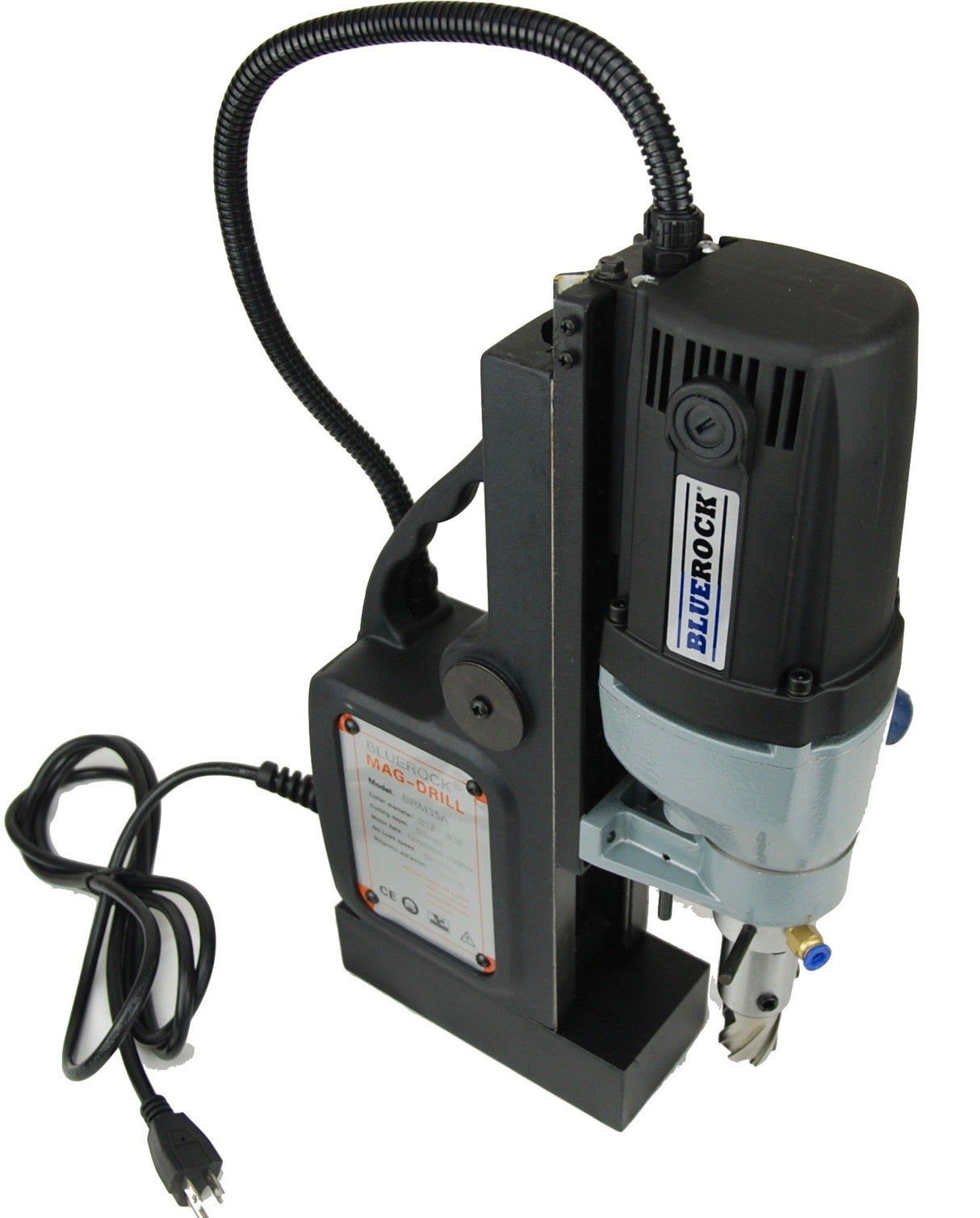 BLUEROCK Magnetic Drill Model BLACK BRM-35-B w/ 2" Annular Cutter Set Mag Set BLUEROCK