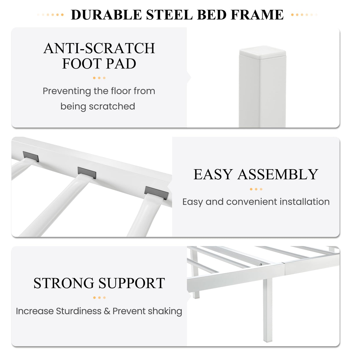 SHA CERLIN Twin Size Bed Frame for Kids,Metal Bed Frame with Butterfly Pattern Design Headboard & Footboard,No Box Spring Needed,Easy Assembly,White SHA CERLIN