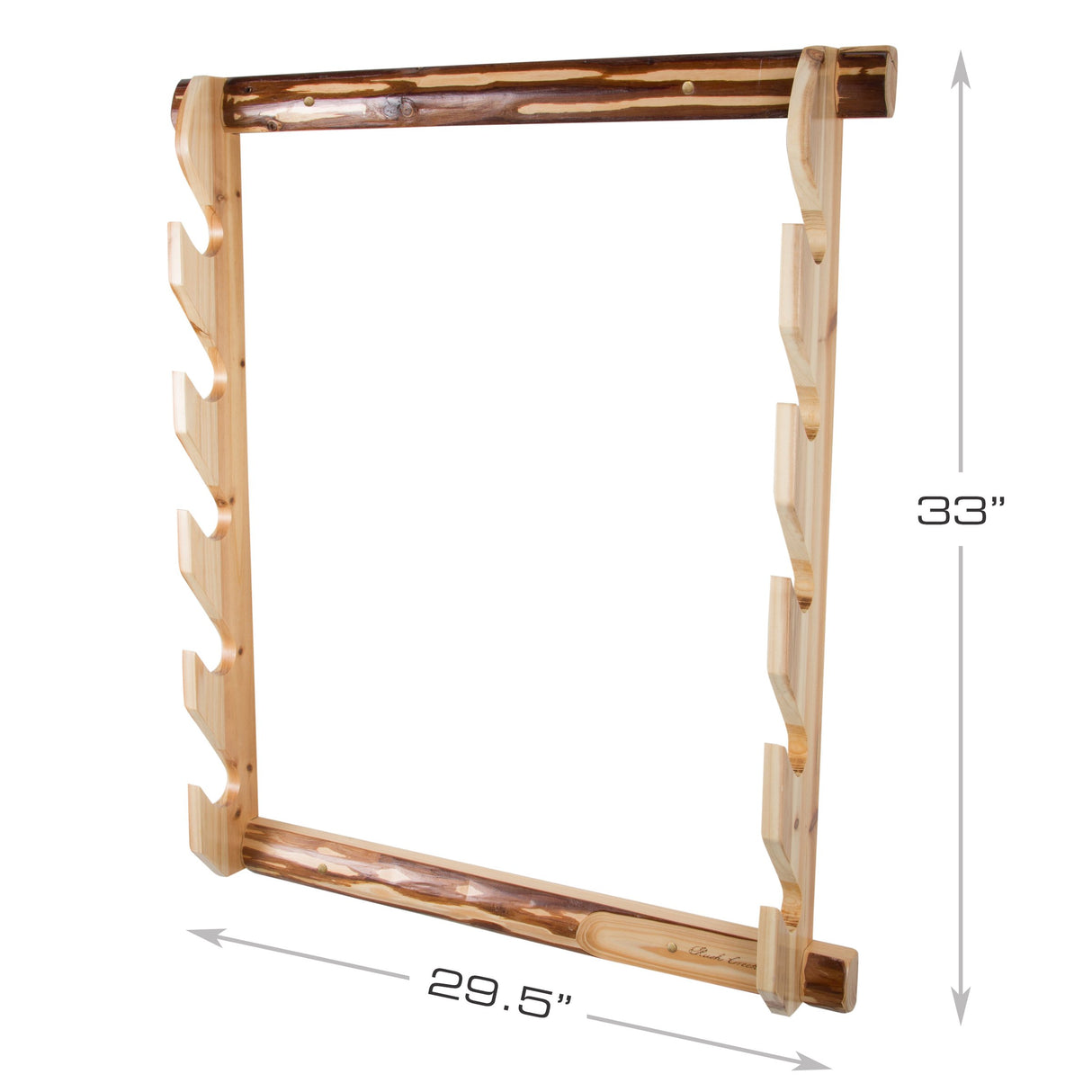 Rush Creek Creations unisex adult Rustic Pine Indoor 5 Rifle Shotgun Wall Storage Display Rack, -1, Gun Rack US Rush Creek Creations