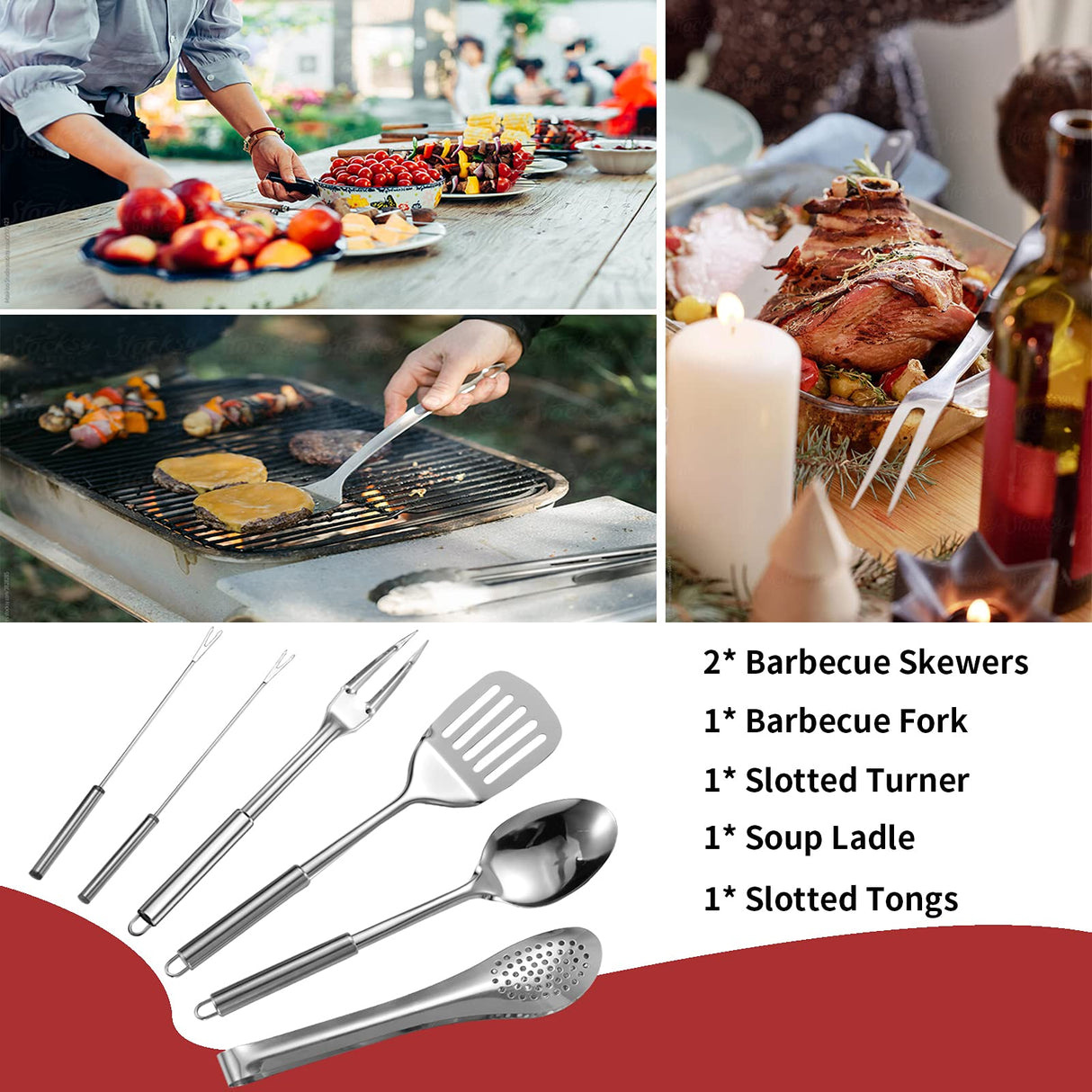 Portable Camping Kitchen Utensil Set-27 Piece Cookware Kit, Stainless Steel Outdoor Cooking and Grilling Utensil Organizer Travel Set Perfect for Travel, Picnics, RVs, Camping, BBQs, Parties and More Freehiker