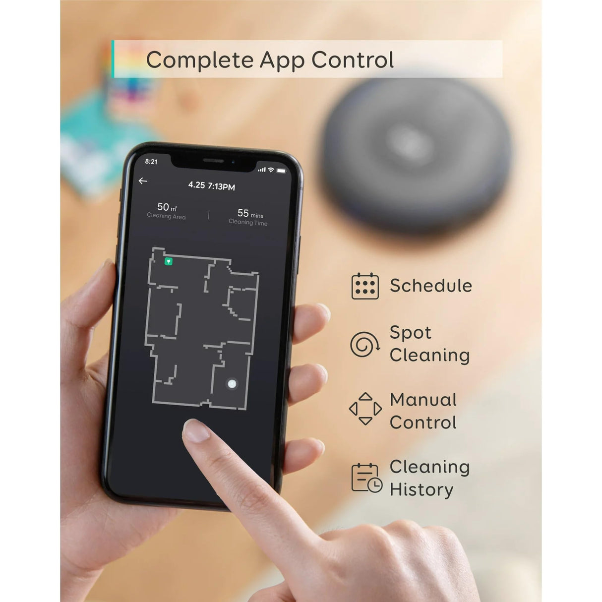 eufy Anker RoboVac G30 Verge, Robot Vacuum with Home Mapping, 2000Pa Suction, Wi-Fi, Boundary Strips, for Carpets and Hard Floors (Renewed) eufy