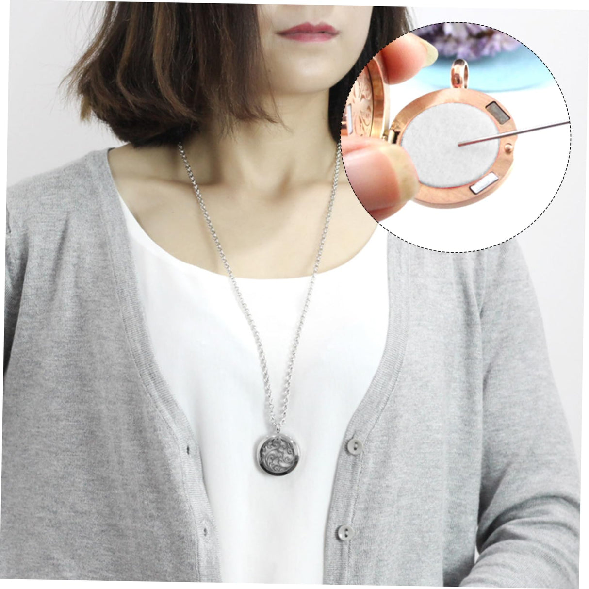 HEALLILY 50pcs Car Perfume Cotton Cloth Portable Diffuser Car Scented Hanging Kick Float Sublimation Air Freshener Blanks Healthy Air Freshener Safe Air Freshener Round Sheet White Natural HEALLILY