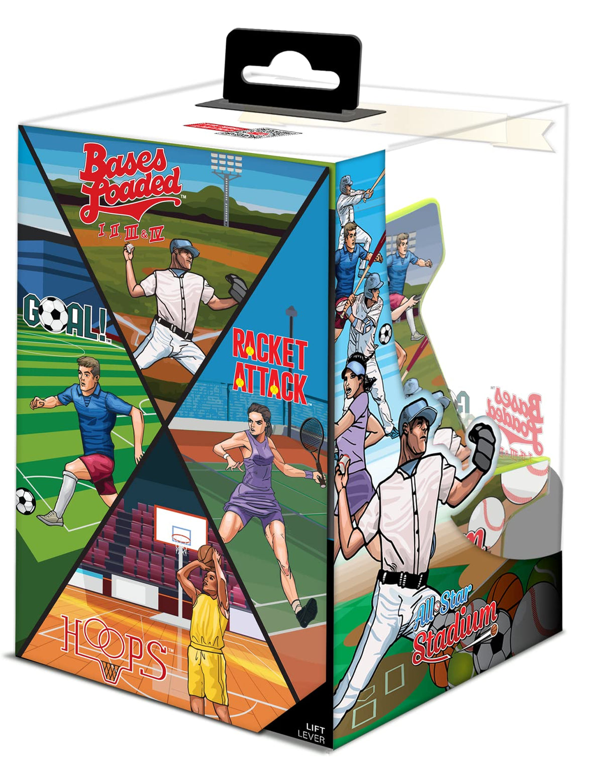 My Arcade All Star Stadium Pico Player- Fully Playable Portable Tiny Arcade Machine with 107 Retro Games, Toys for Kids, 2" Screen, Green, Small (DGUNL-4120) My Arcade