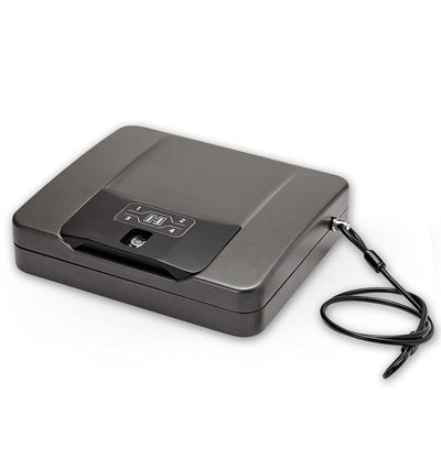 Hornady Rapid Safe 4800KP - Portable Gun Safe for Firearms - RFiD Safe for Fast, Multiple Method Entry - Includes Rapid Safe, RFiD Wristband, Key Fob, 2 Decals, 2 Barrel Keys and Security Cable
