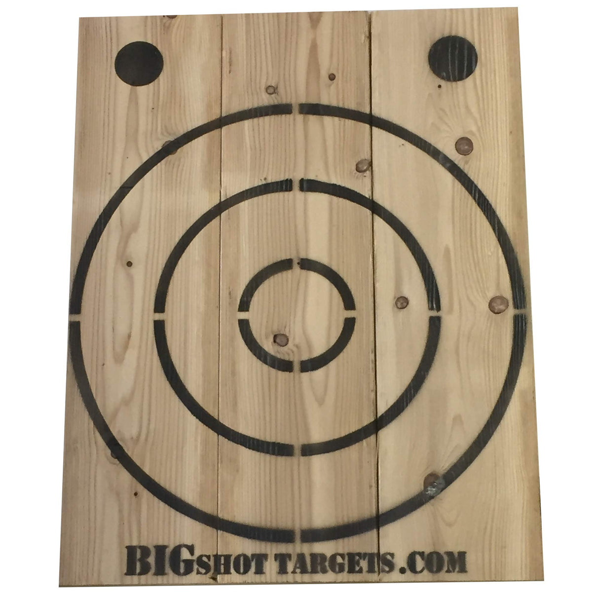 Wooden Axe Throwing Target with Bottle Opener BIGSHOT