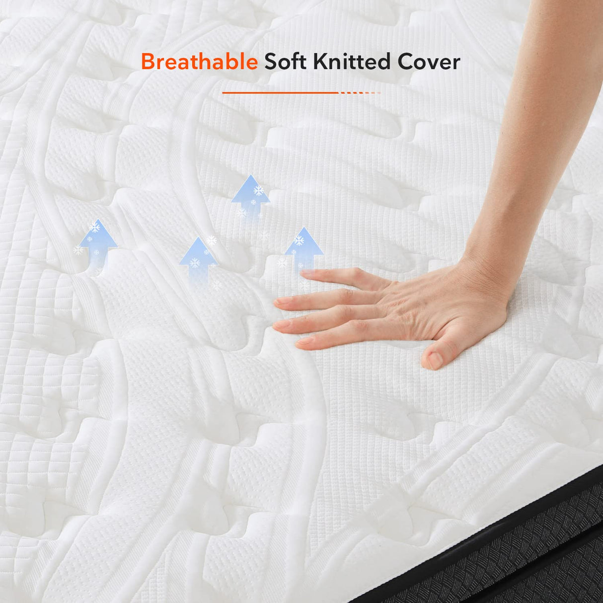 Sweetnight King Mattress in a Box - 12 Inch Pillow Top King Size Mattress, Gel Memory Foam Hybrid Mattress with Individually Pocketed Springs for Support & Comfort Sleep, Siesta Black Sweetnight