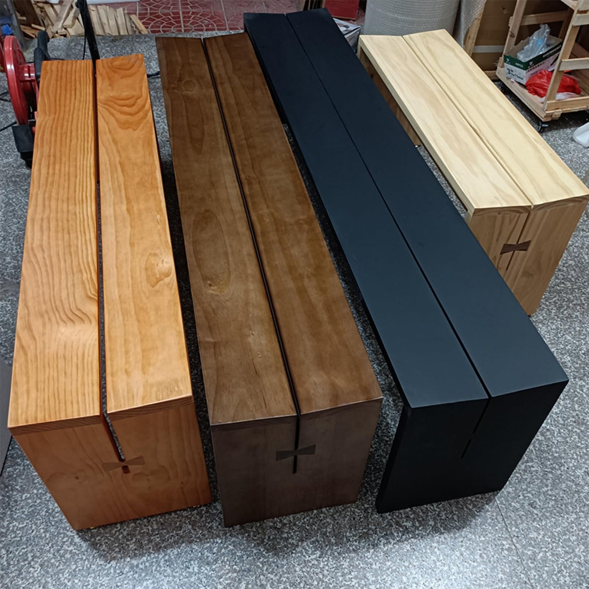 YLLSMGS Outside Bench Front Porch Bench Pine Farmhouse Armless for Kitchen Entry Way Hallway Living Dining Room Window Bedroom(Brown,100 * 32 * 45cm/39 * 13 * 18in) YLLSMGS