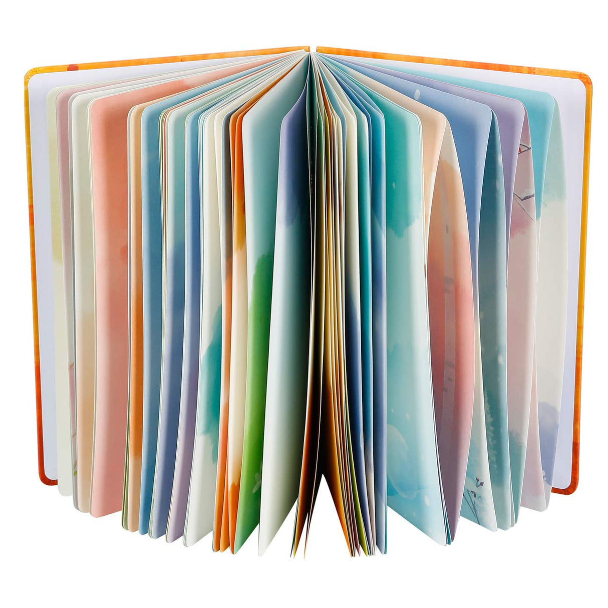 SIIXU Spiral Journals for Women, Hardcover Notebook, Colorful Blank, Large, 128 Pages, B5, 6.8”x9.8, Summer SIIXU