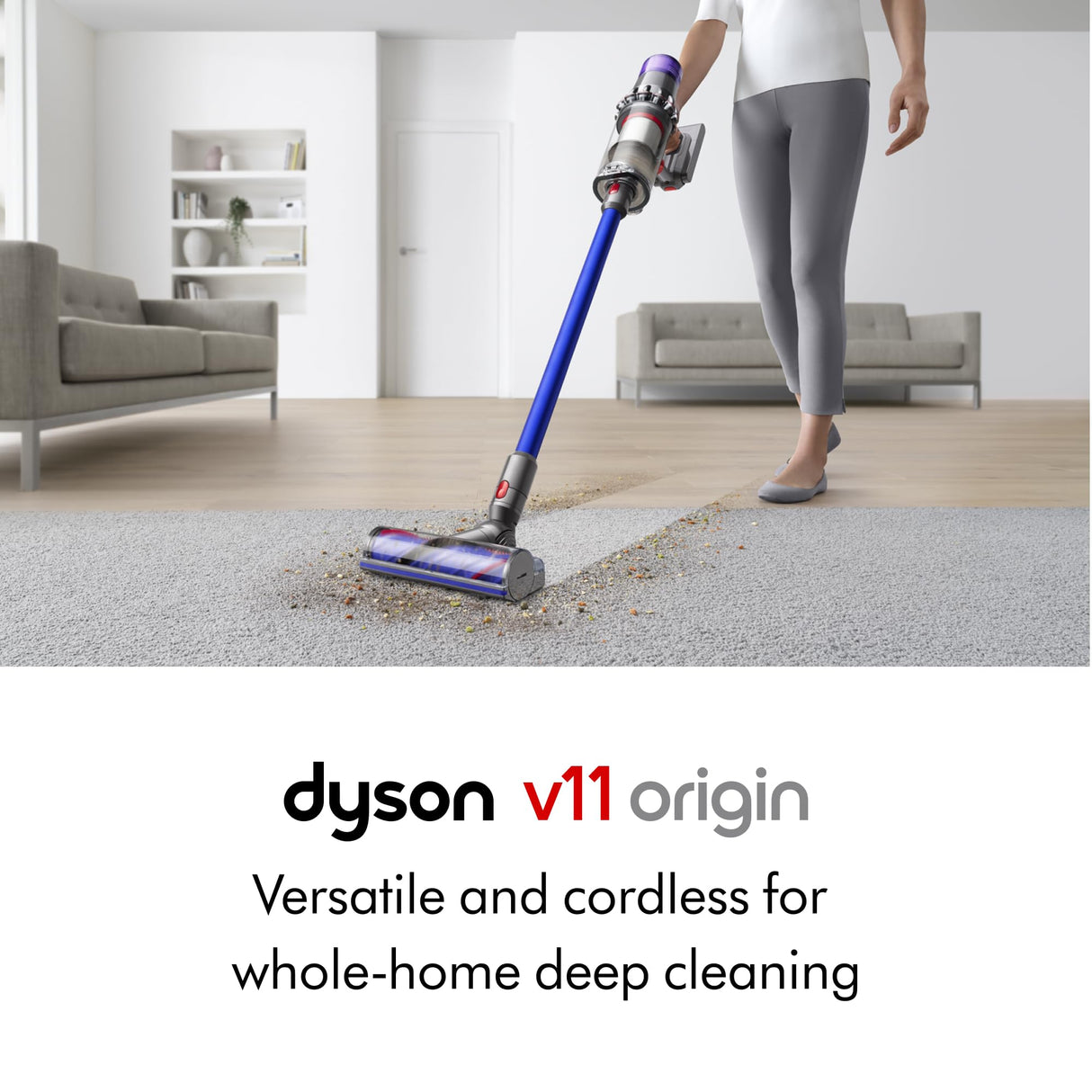 Dyson V11 Origin Cordless Vacuum, Nickel/Blue Dyson