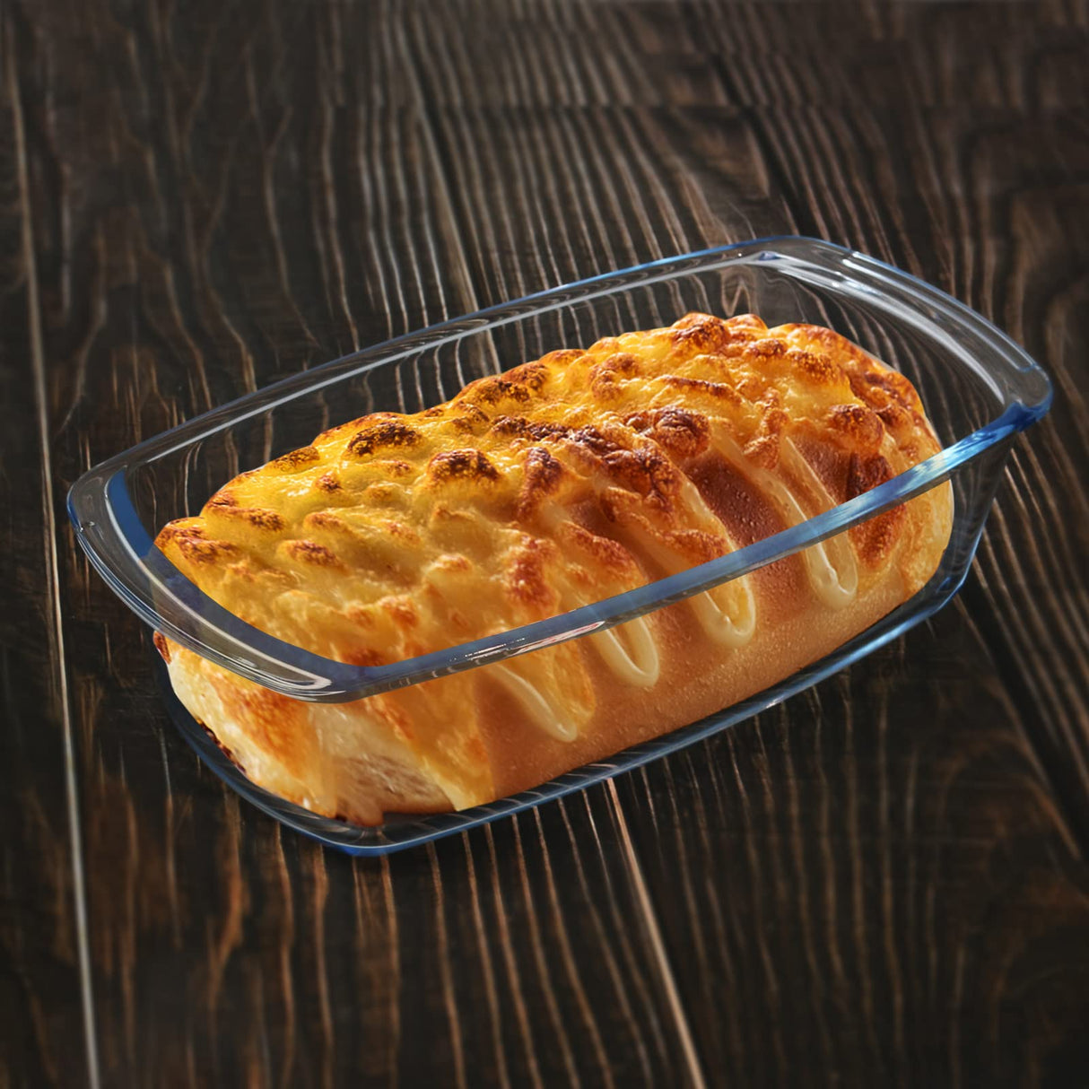 M MCIRCO 6-Piece Glass Loaf Pan with Lids Set, Meatloaf Pan With Airtight Lids, Loaf Pan For Bread, Cake, Pastries, Easy Grip, Fridge-to-Oven (1800ML/1.9Qt/ 7.2 Cups) M MCIRCO