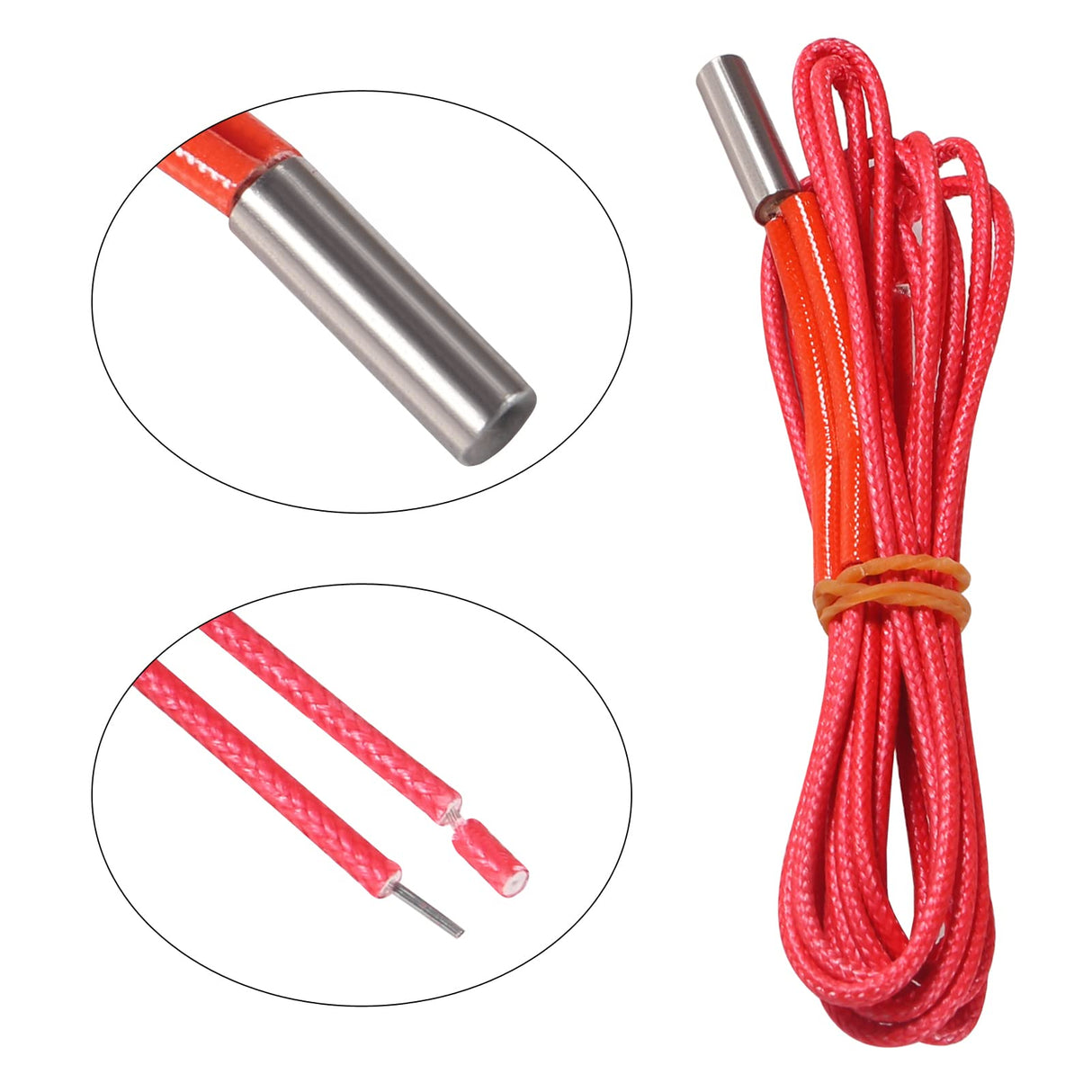 DIANN 5pcs 12V 40W Heater Cartridge 1m Cartridge Heater for 3D Printer Creality Ender 3, CR-10 Series, Prusa i3 DIANN