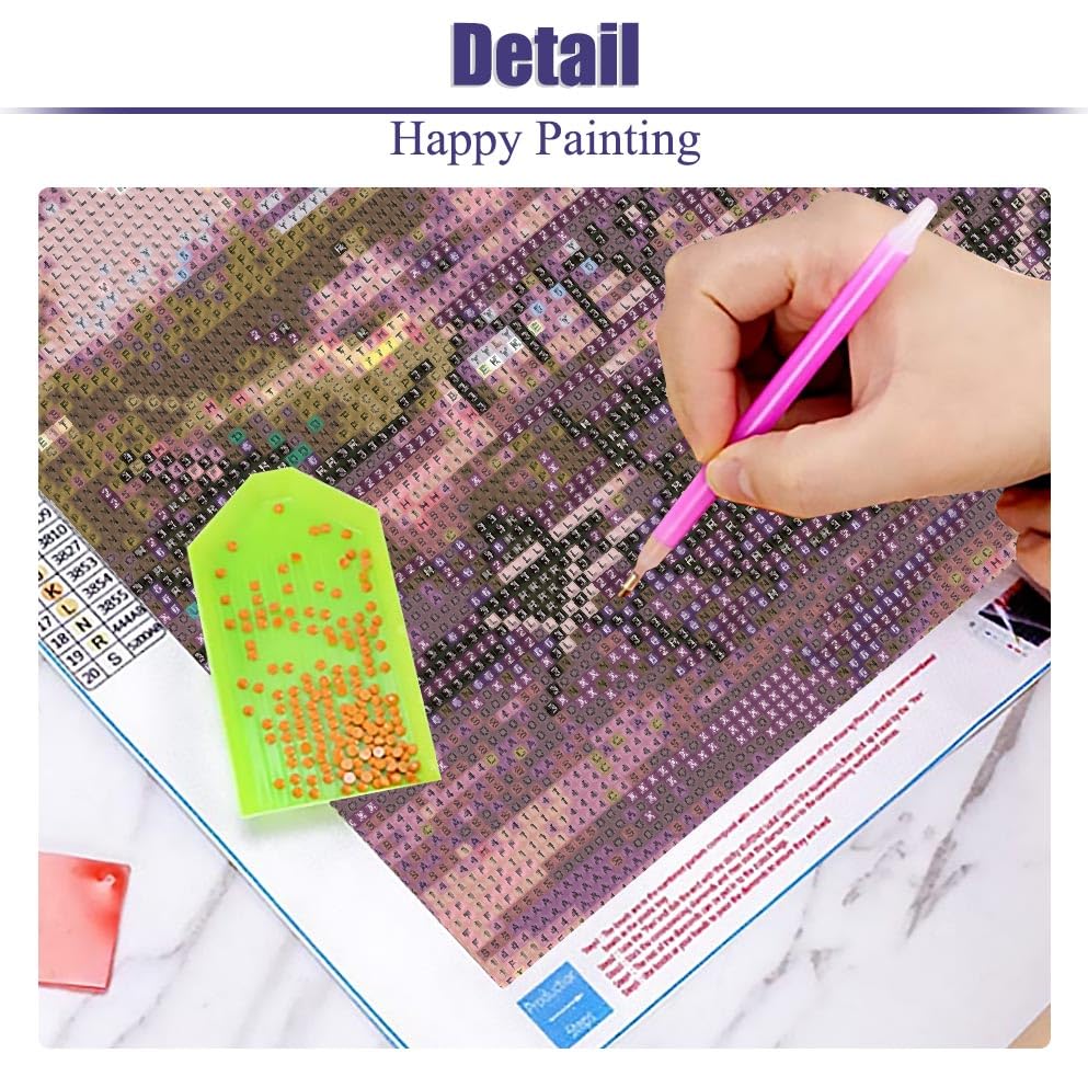 5D Large Diamond Art Painting,Eiffel Tower Diamond Art Kits for Adults,DIY Full Drill Crystal Rhinestone Arts and Crafts,Cityscape of Paris Art Painting with Diamond Home Wall Decor 27.5 X 15.7inch pchmcu