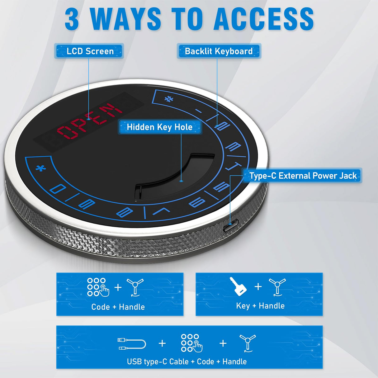 15-20 Gun Safe, Large Gun Safe for Rifles and Pistols, Unassembled Rifle Safe with Adjustable Shelf & Gun Rack, Gun Safe for Home and Shotgun, Quick Access Gun Cabinet with Mute Function & Dual Alarm Riflevault