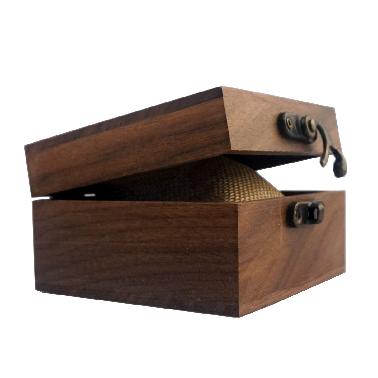 LONMAIX 2PCS/Pack Walnut Wood Box for Crafts, Jewelry Box and Watch Box Wooden Keepsake Box Gift (Walnut Box-2PCS/PACK) LONMAIX