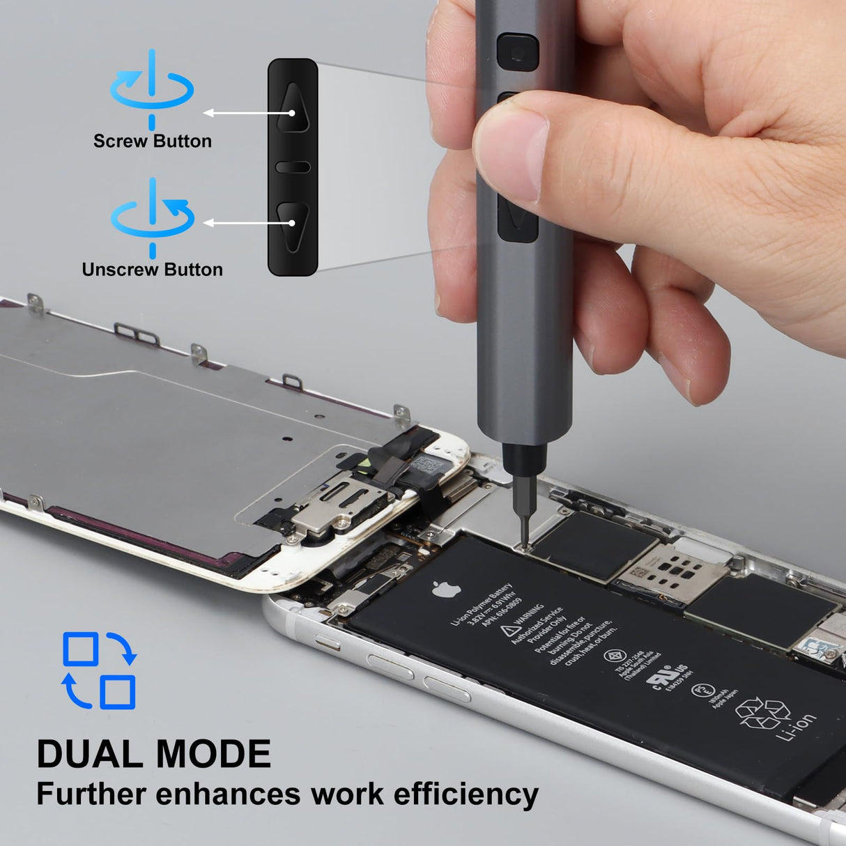 SHARDEN Mini Electric Screwdriver,29 in 1 Small Electric Screwdriver Kit with 24 Magnetic Bits,Precision Screwdriver Cordless Repair Tool for Phone Camera Laptop Watch Sharden