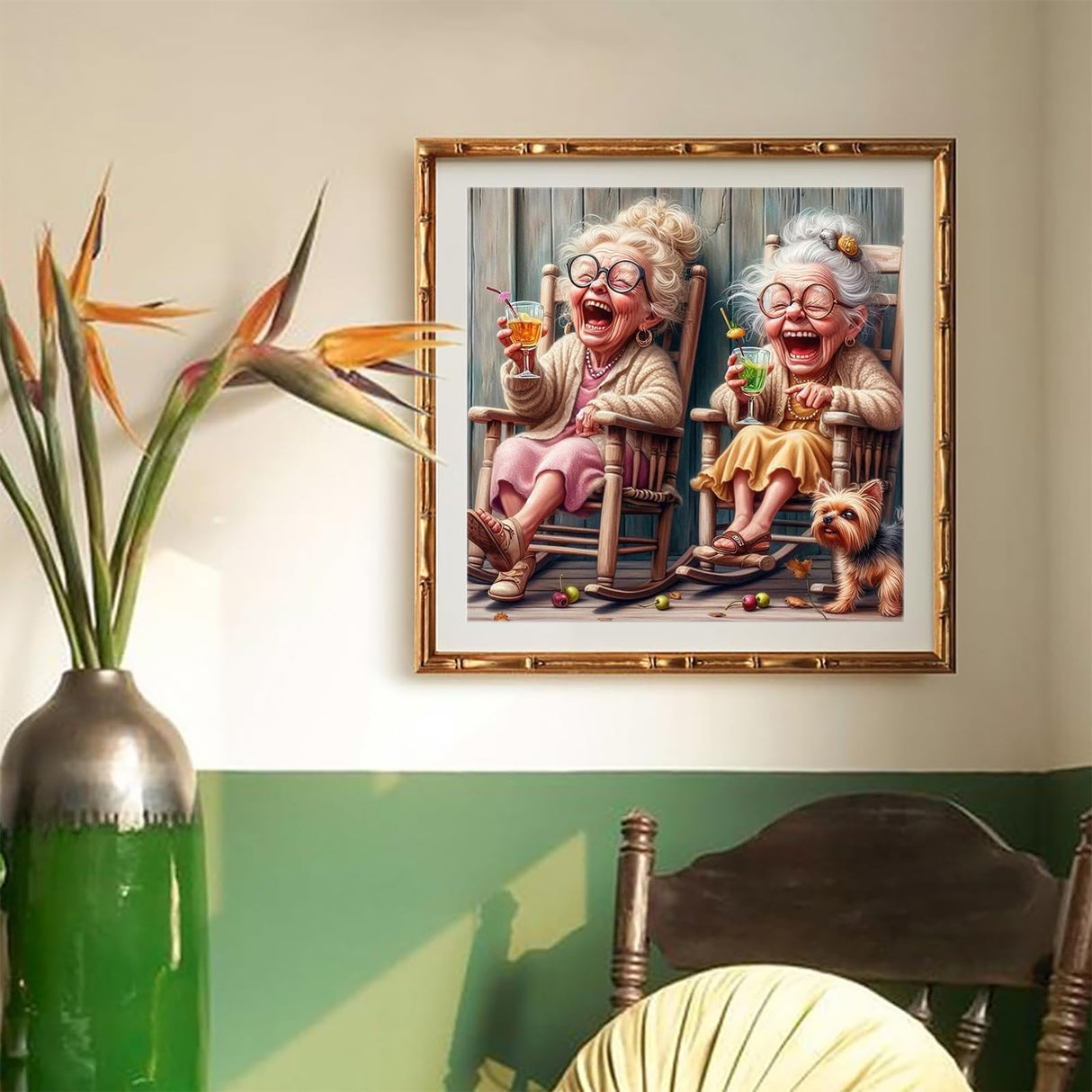 GUMITOON Diamond Art Kits for Adults-Full Drill Diamond Dots Paintings for Beginners, Round 5D Paint with Diamonds Pictures Gem Art Painting Kits DIY Crafts Kits 14"x14" QCY-059 GUMITOON