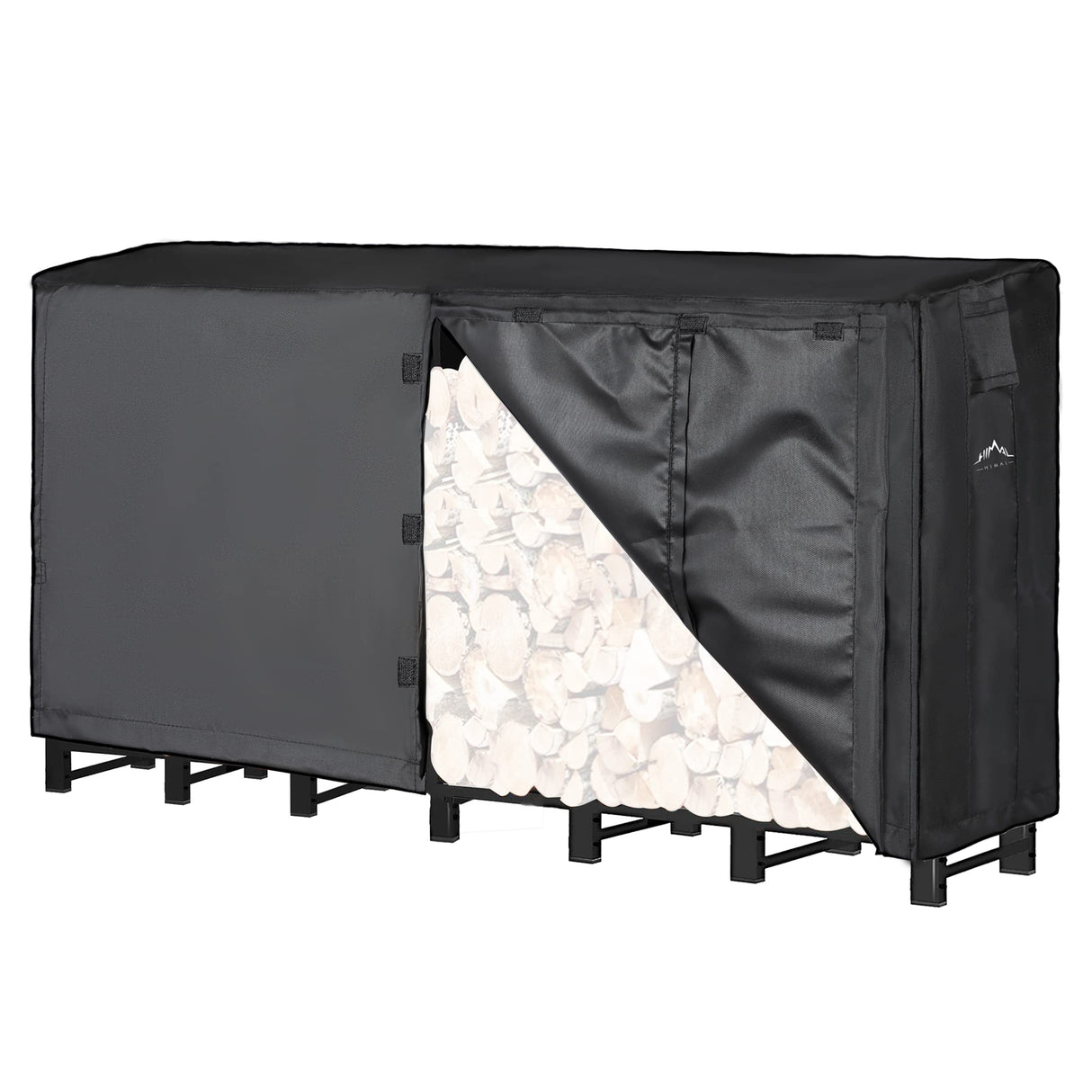 Himal Outdoors Firewood Racks Cover Log Rack Waterproof Firewood Cover Fit 8FT Wood Rack Himal Outdoors