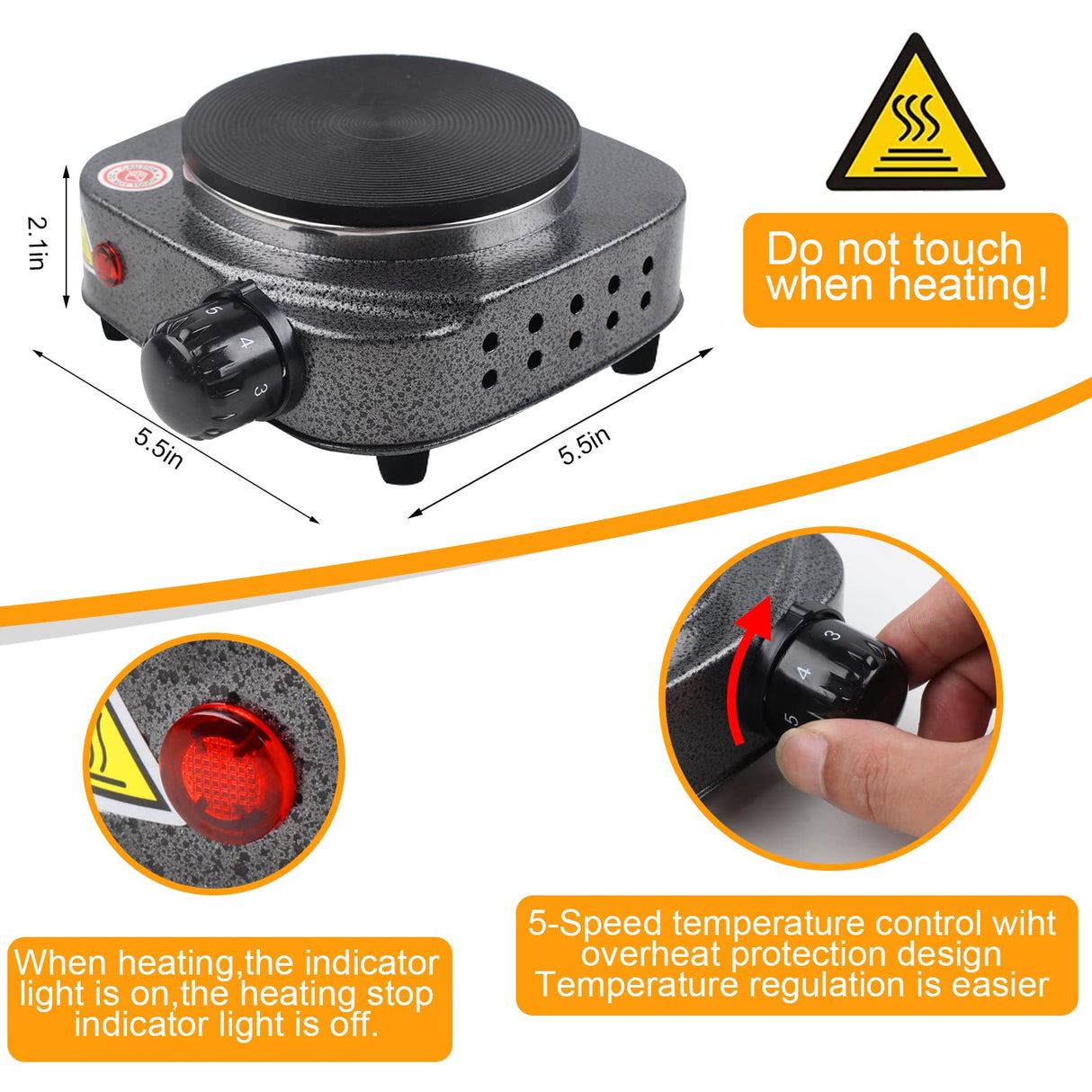 BBAXI Candle Making Kit with Hot Plate for Adults,Candle Wax Melter for Melting Wax,Including cadle Pot, Wax Melter hot Plate,5lb Soy Wax,Stain Spoon,Cotton Wicks,Center Devices,Wick,Thermometer. BBAXI