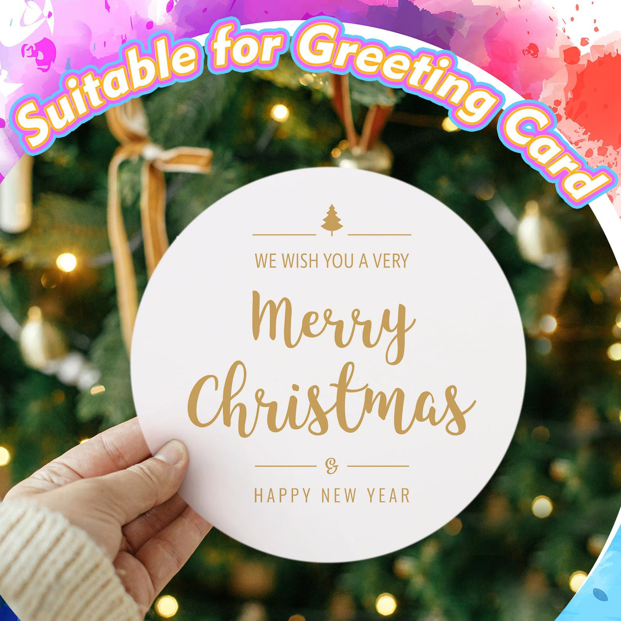 Fullhawl 120 Pcs White Cardstock Round Spin and Spiral Art Station Refill Paper 6.1 Inches Diameter Cardboard Circles for Crafts Circular Cardstock Cutouts for Paint Supply DIY Paper School Crafting Fullhawl