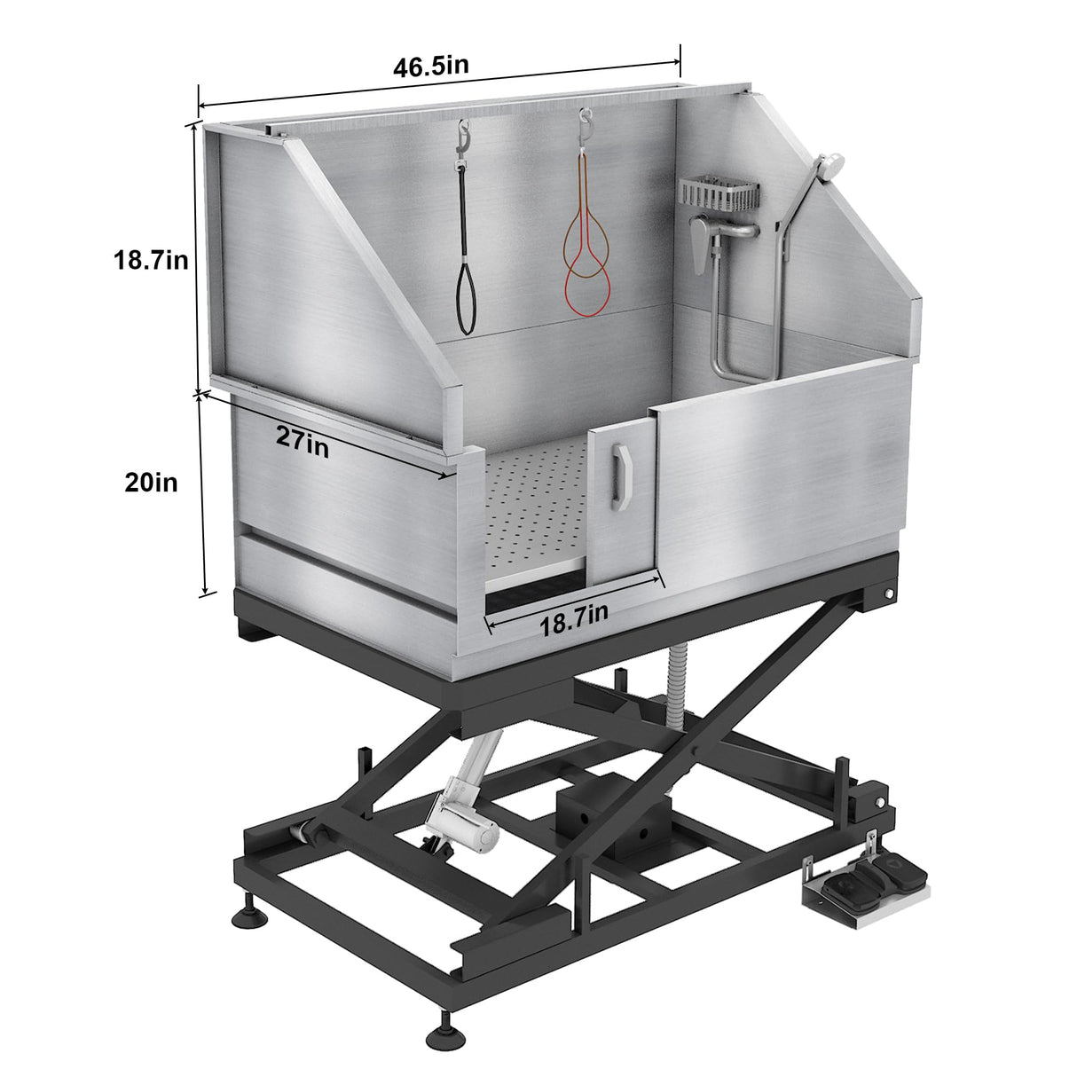 SHELANDY Pet Bathtub Electrical Stainless Steel Dog Wash Station SHELANDY