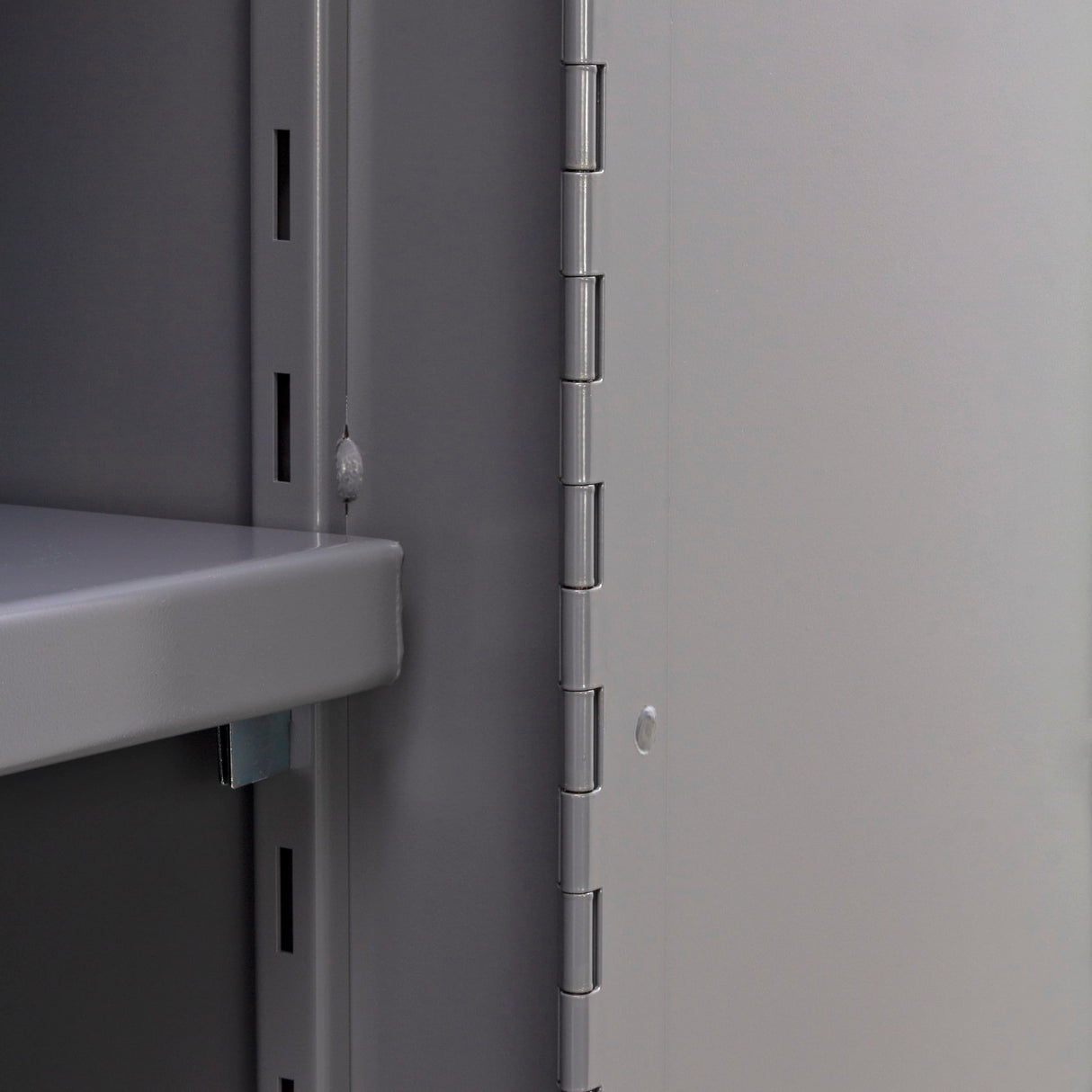 Jamco Extra Heavy Duty Steel Storage Cabinet with Solid Lockable Doors, 14-Gauge All-Welded Metal Cabinet, 4 Adjustable Shelves, 7,200 lbs Capacity, 18" D x 36" W x 74" H, Gray Jamco