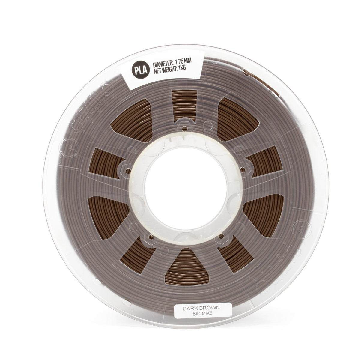 Gizmo Dorks 3mm (2.85mm) PLA Filament, 1 kg for 3D Printers, Dark Brown Gizmo Dorks