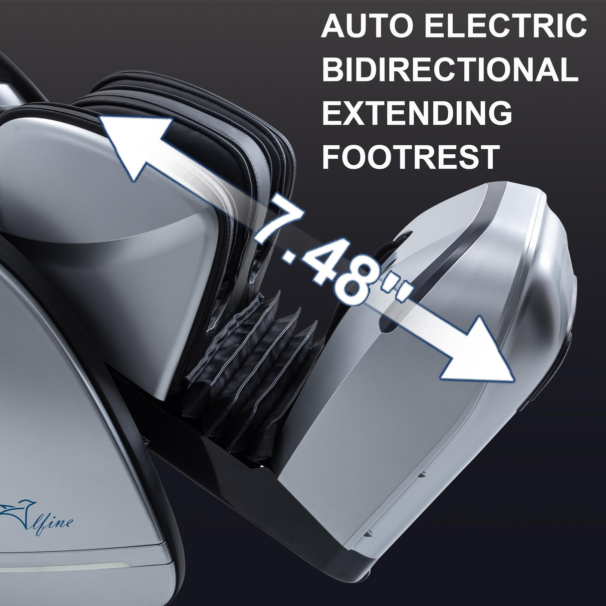 Alfine A688 Heaven Duet Massage Chair-4D & 3D Dual-Mechanism Zero Gravity Recliner with Yoga Stretch and Electric Automatic Footrest Extension-Full Body Relaxation (Mix) Alfine