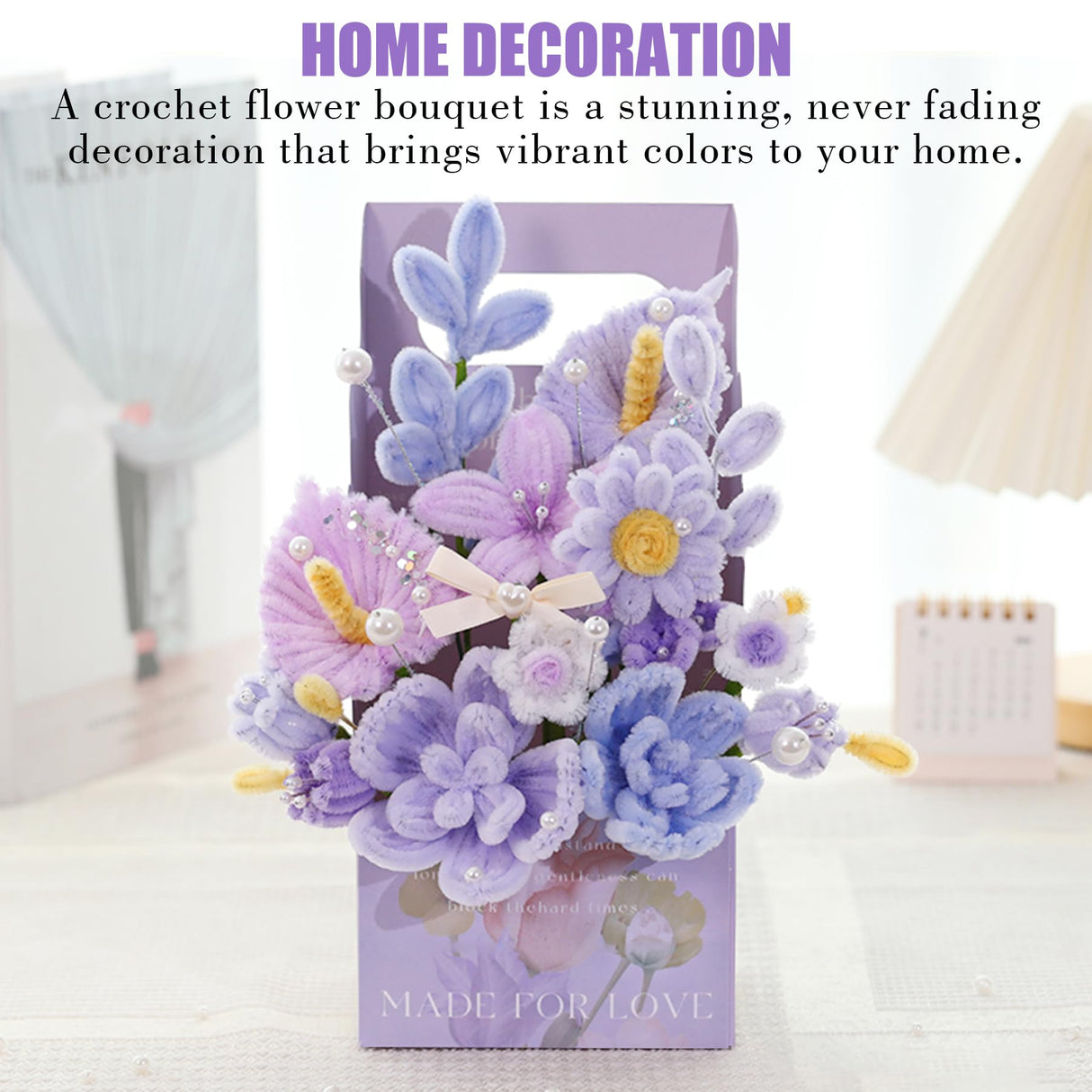 ERNTRNL Pipe Cleaners Craft - Pipe Cleaners Flower Making Kit, Pipecleaners Craft Kit, DIY Flower Bouquet Kit, Pipe Cleaners Bulk for Crafts Art Project Activity ERNTRNL