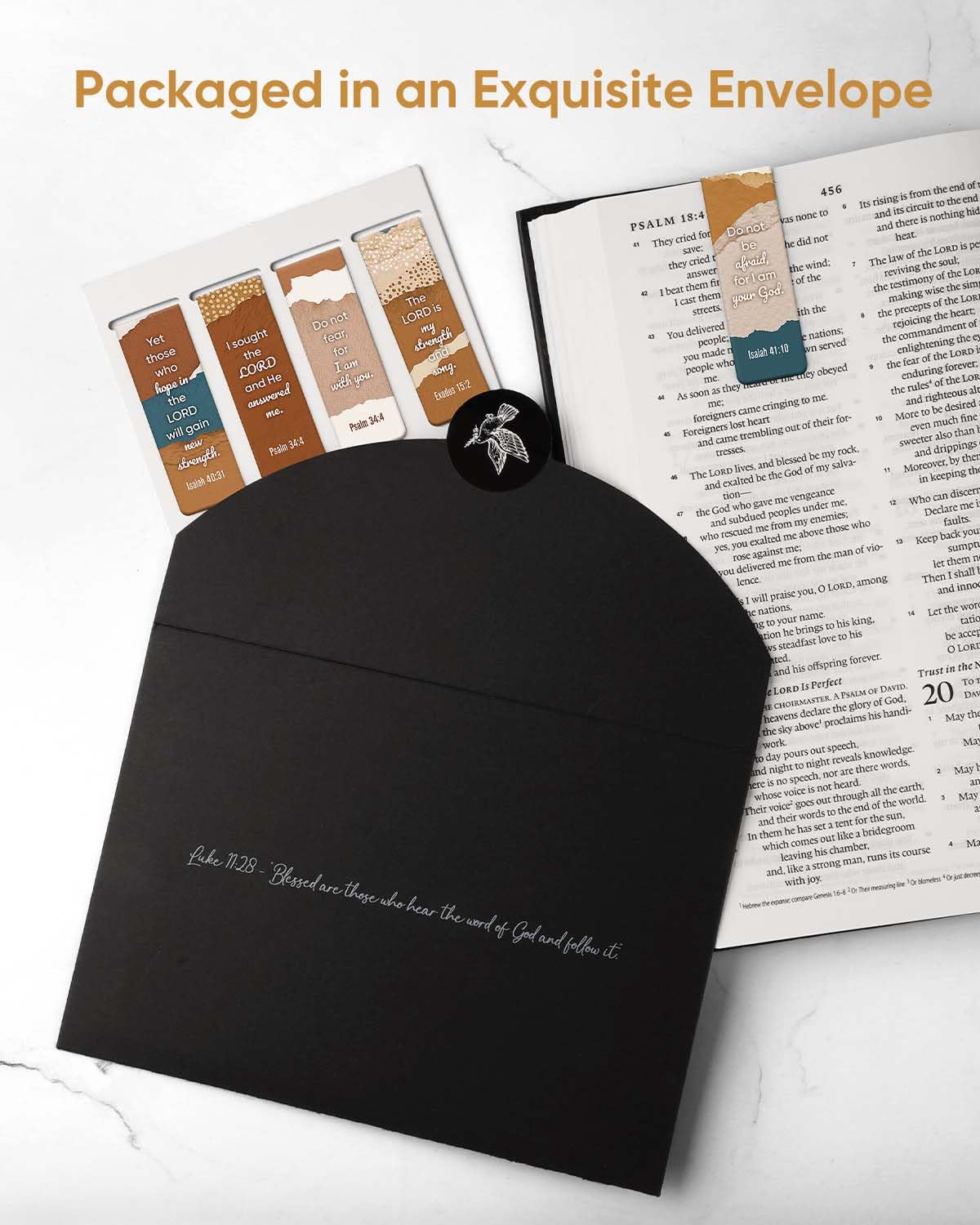 Morjor 8 Pcs Magnetic Bible Verse Bookmarks with Envelope, Bible Bookmarks for Women and Men, Inspirational Christian Bookmarks, Christian Gift, Encouragement & Strength 3 Morjor