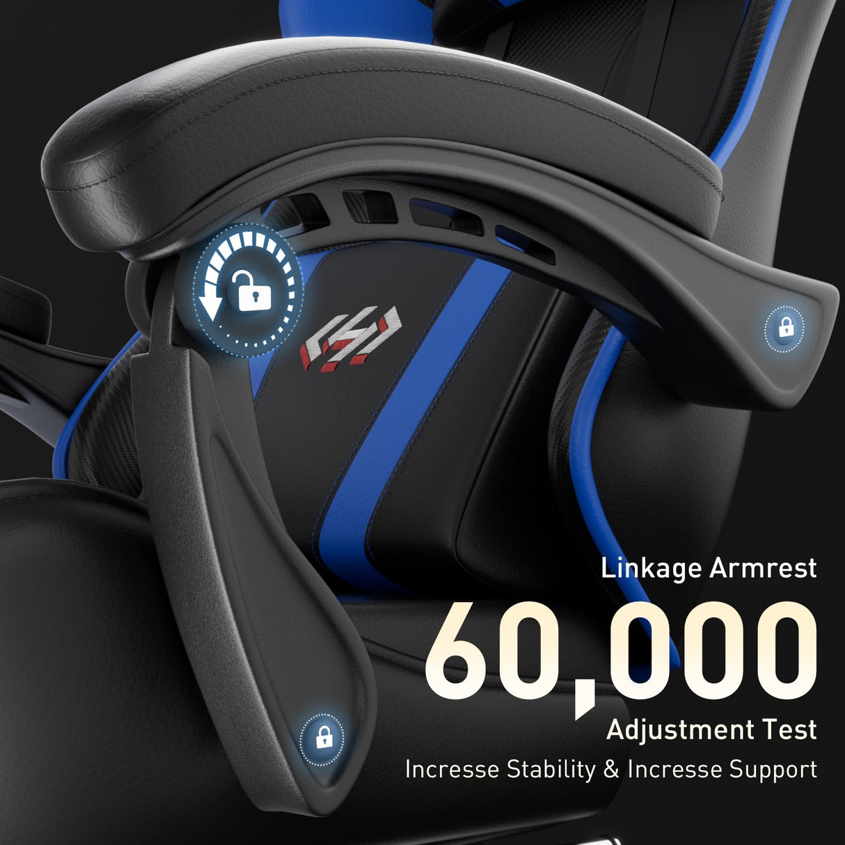 HLDIRECT Gaming Chair with Pocket Spring Cushion, Video Game Chair, Gaming Computer Chair, Ergonomic Chairs with Headrest and Lumbar Support for Adults, Swivel PU Leather Office Chair, Black & Red HLDIRECT