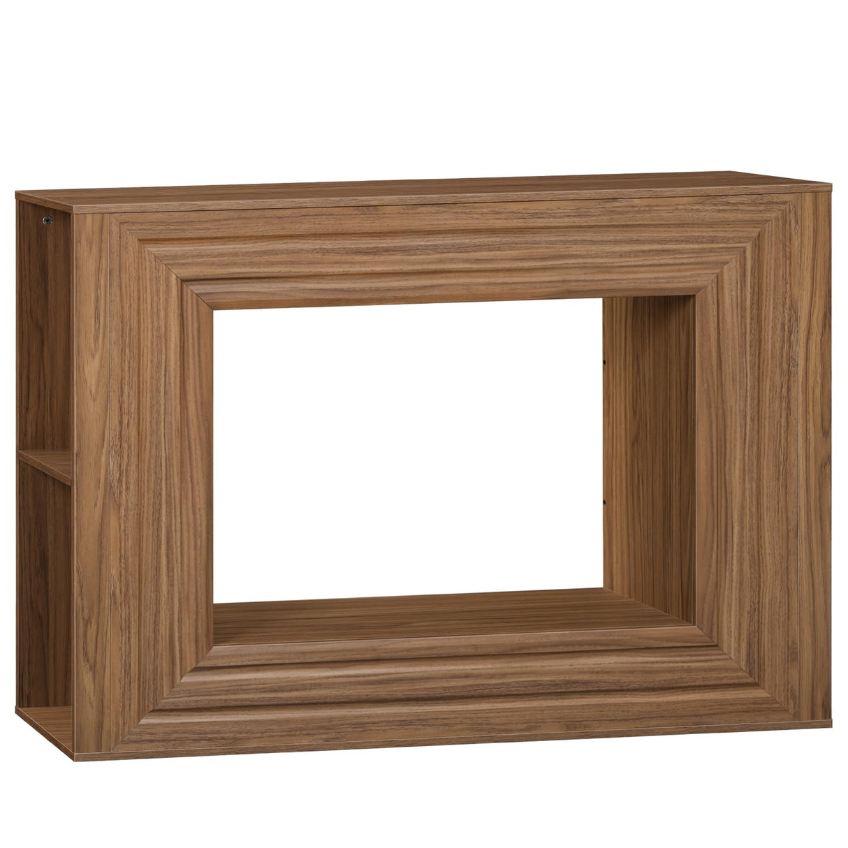 HOOBRO Farmhouse Console Table, 43.3 Inches Entryway Table, Sofa Table, Behind Couch Table with Side Storage Shelving, Hallway Accent Table for Entrance, Living Room, Bedroom, Foyer, Walnut WL87XG01 HOOBRO