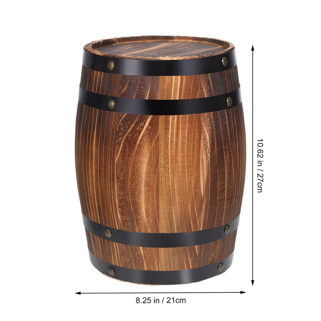 Yardwe Wooden Whiskey Barrels Bucket Wine Barrels Planters Flower Planter Plant Pots Boxes Container Water Wishing Well Pail Garden Backyard Primitive Planter Outdoor Indoor Home Decor Yardwe