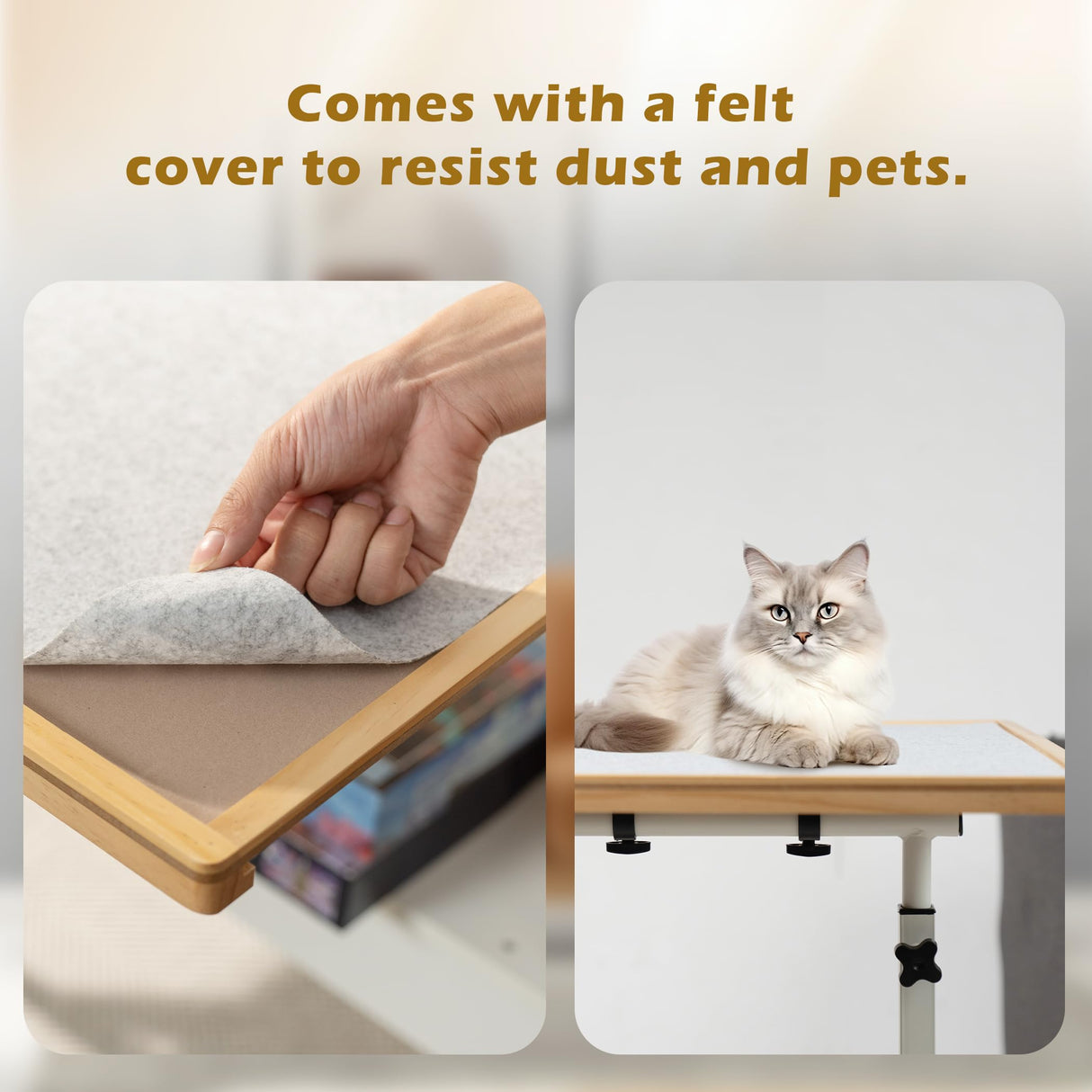 Tektalk Jigsaw Puzzle Table with LED Light, Jigsaw Puzzle Board with Angle & Height Adjustment, Wooden Plateau with Cover, Enclosed with 4 Roller Wheels, for Up to 1500 Pieces Tektalk