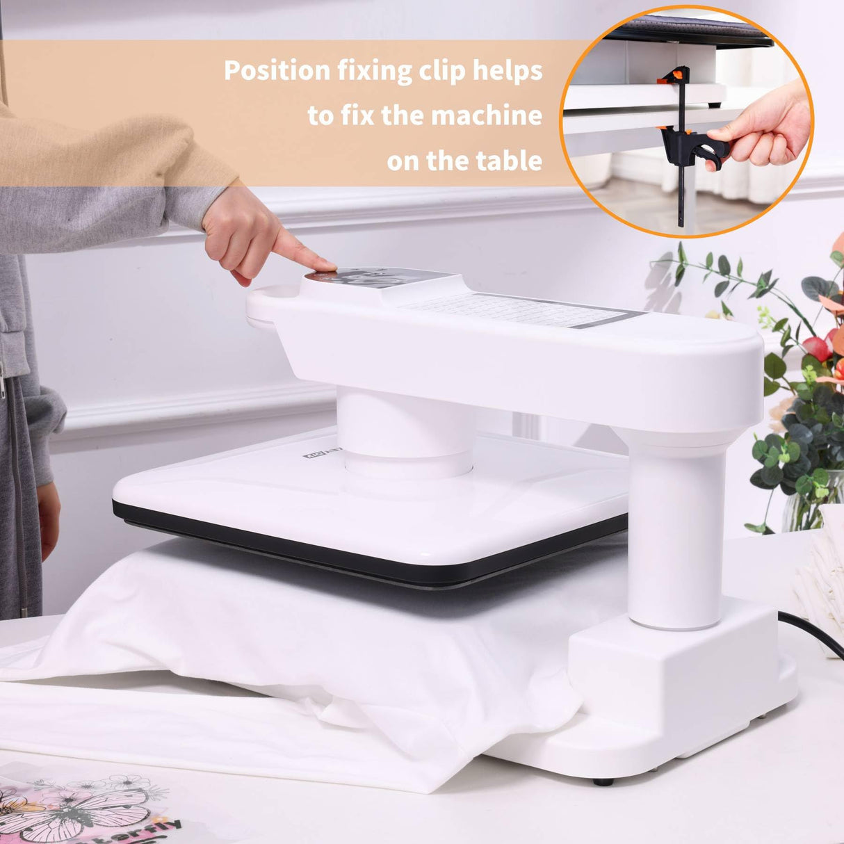 AKEYDIY Swivel Auto Heat Press 15"x15" Heat Press Machine for T Shirts, Professional Sublimation Shirt Press Heat Transfer Machine with Auto Open & Release, Adjustable Pressure & Higher Heating Height AKEYDIY