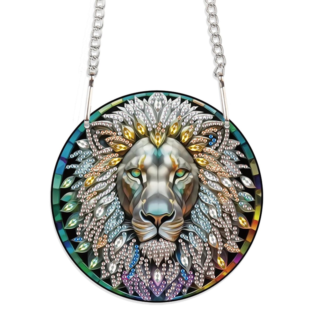 JISHSHAY Diamond Painting Kits - Hanging Pendant, Lion, Wind Chimes, Keychains, Suncatchers, Crystal, Gem Art JISHSHAY