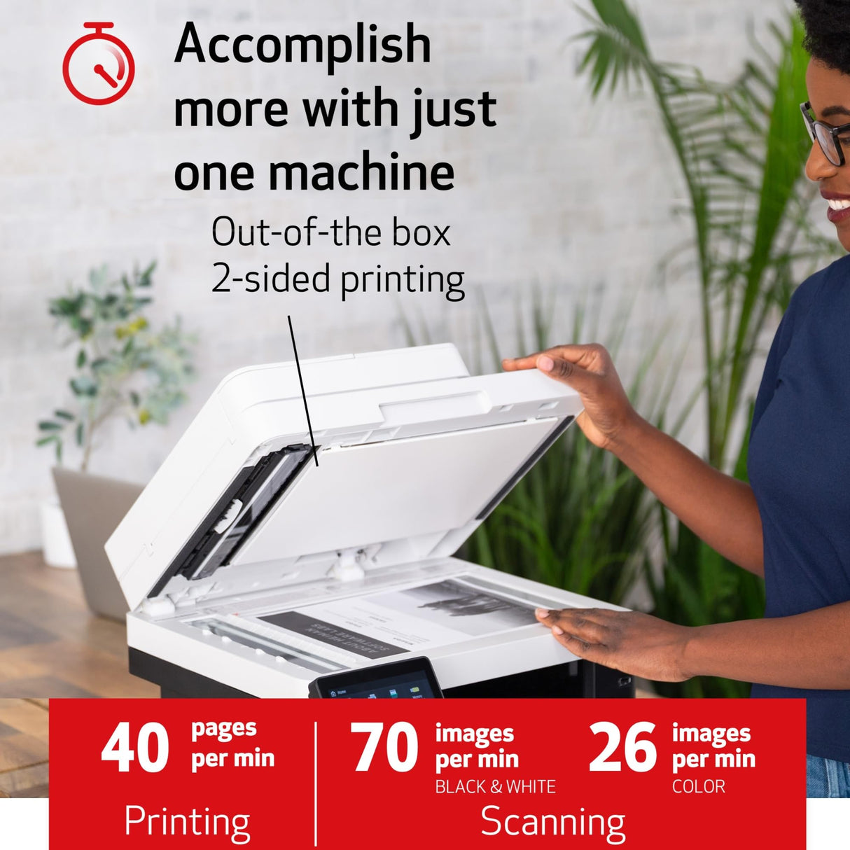 Canon® imageCLASS® MF455dw Wireless All-In-One Monochrome Laser Printer Canon