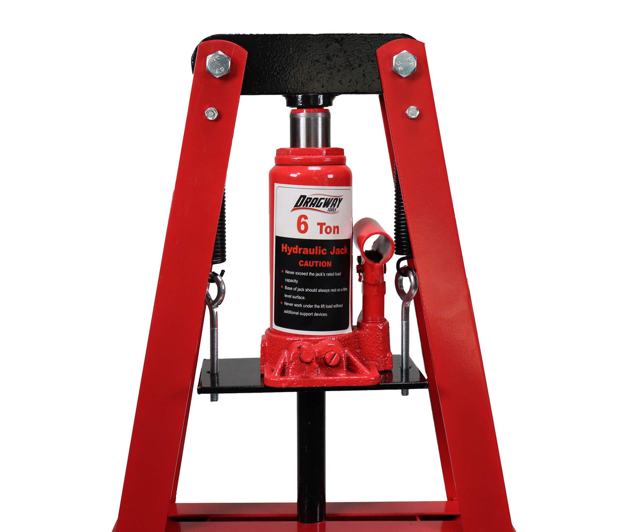 Dragway Tools 6-Ton Benchtop Hydraulic A-Frame Shop Press with Press Plates Dragway Tools