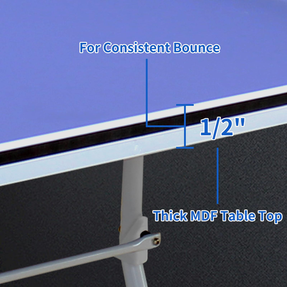 SculPong 9FT Table Tennis Table, Foldable Ping Pong Table Set for Indoor Games, Portable Table Tennis Table with Net, 2 Table Tennis Paddles and 3 Balls SculPong