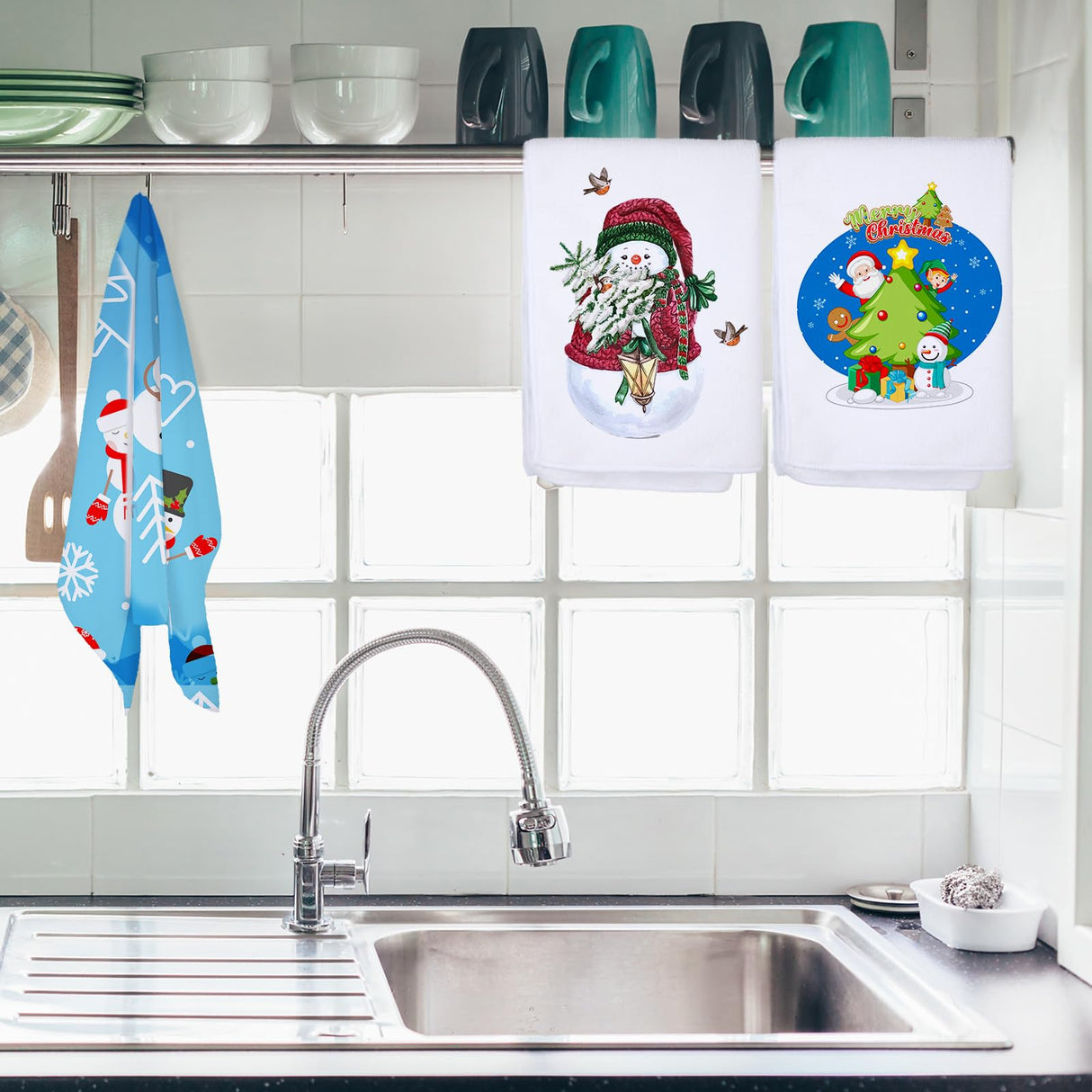 Patelai Sublimation Blank Towels, DIY Microfiber Kitchen Towels, Modern Multi Purpose Dish Towels for Kitchen Cleaning, 16 x 24 Inch (40 Pieces) Patelai