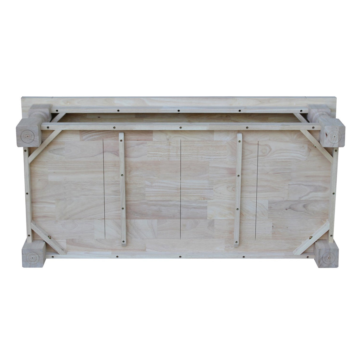 IC International Concepts Tuscan Coffee Table, 56 x 26-inch, Unfinished IC International Concepts