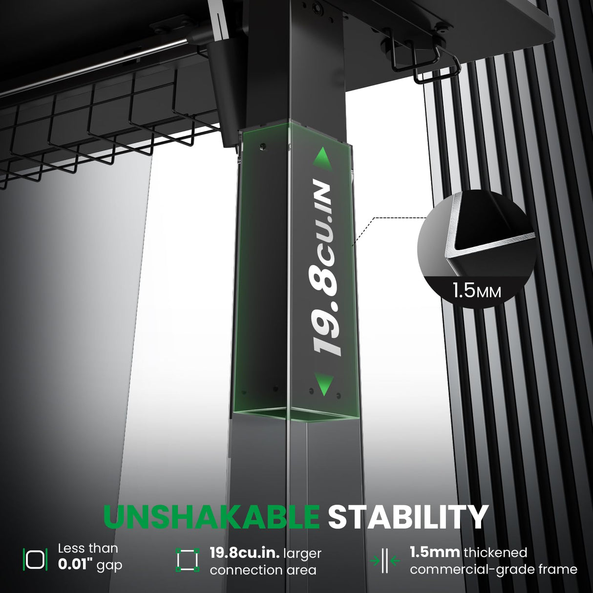 SIAGO Electric Standing Desk Adjustable - 48 x 24 Inch Sit Stand up Desk with Cable Management - 3 Memory Preset Adjustable Height Table SIAGO