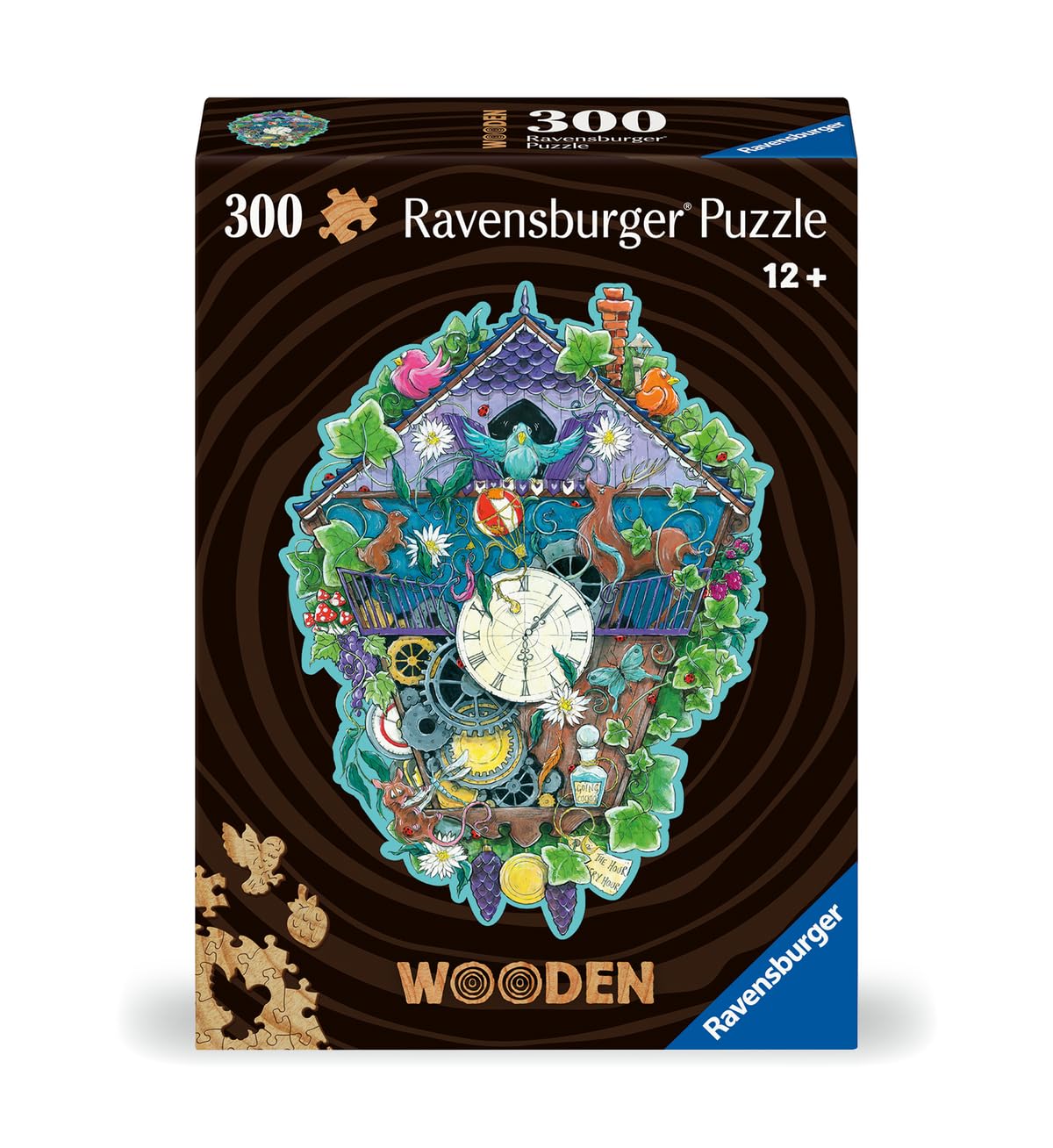 Ravensburger Cuckoo Clock Wooden Jigsaw Puzzle for Adults - Every Piece is Unique, Softclick Technology Means Pieces Fit Together Perfectly Ravensburger