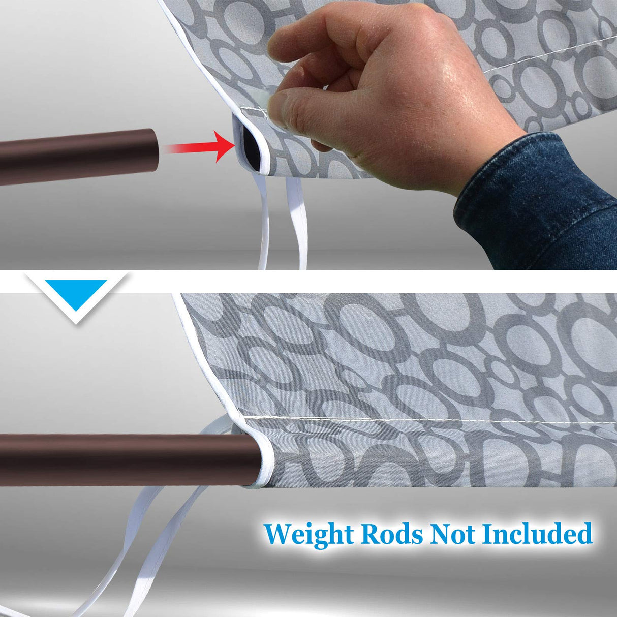 BenefitUSA 18' x 8.2' Universal Replacement Canopy Top Cover for Pergola Structure (Circle Pattern) BenefitUSA