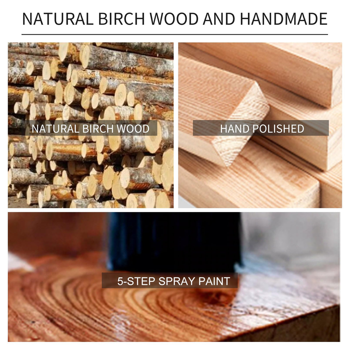 LOZABEE Wooden Coat Rack Stand, Vintage Wood Coat Rack Freestanding with Sturdy Triangle Base,Classic Coat Racks with 9 Hooks, Natural Birch Wood Entryway Coat Hall Tree Hanger Stand LOZABEE