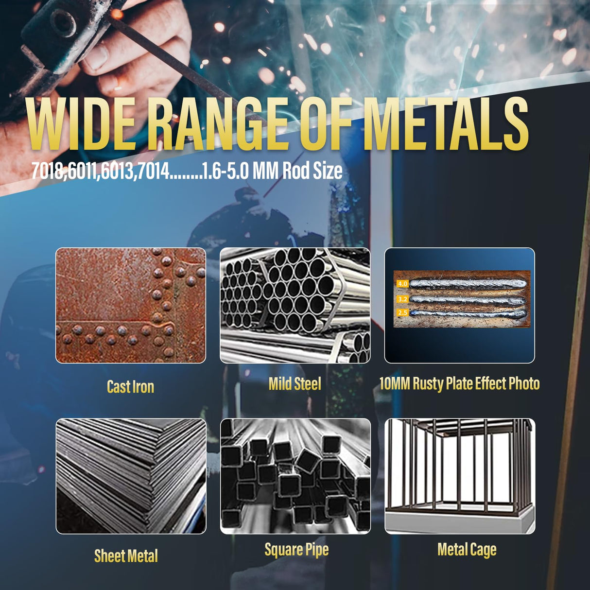 Welding Machine, 110V Plug, 200Amp Power,Beginner Welder With Display LCD Use Welding Rod Equipment Tools Accessorie S7