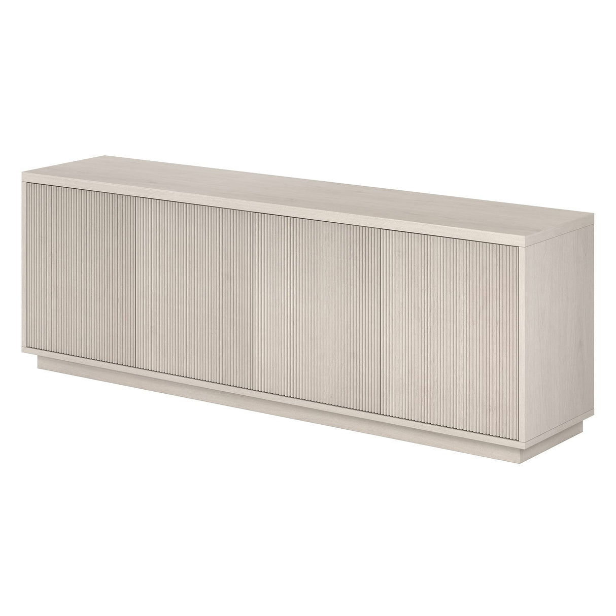 Henn&Hart Hanson TV Stand, 70" Wide, Alder White Henn&Hart